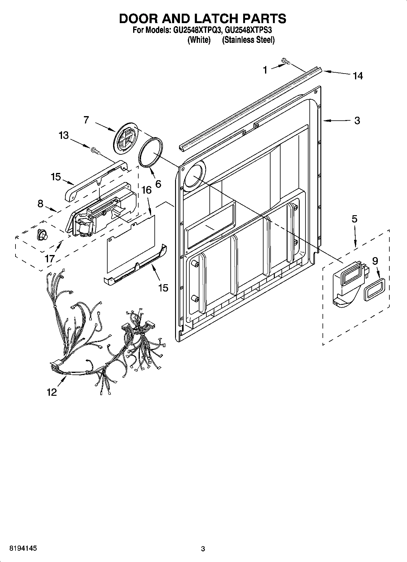 03 - DOOR AND LATCH PARTS