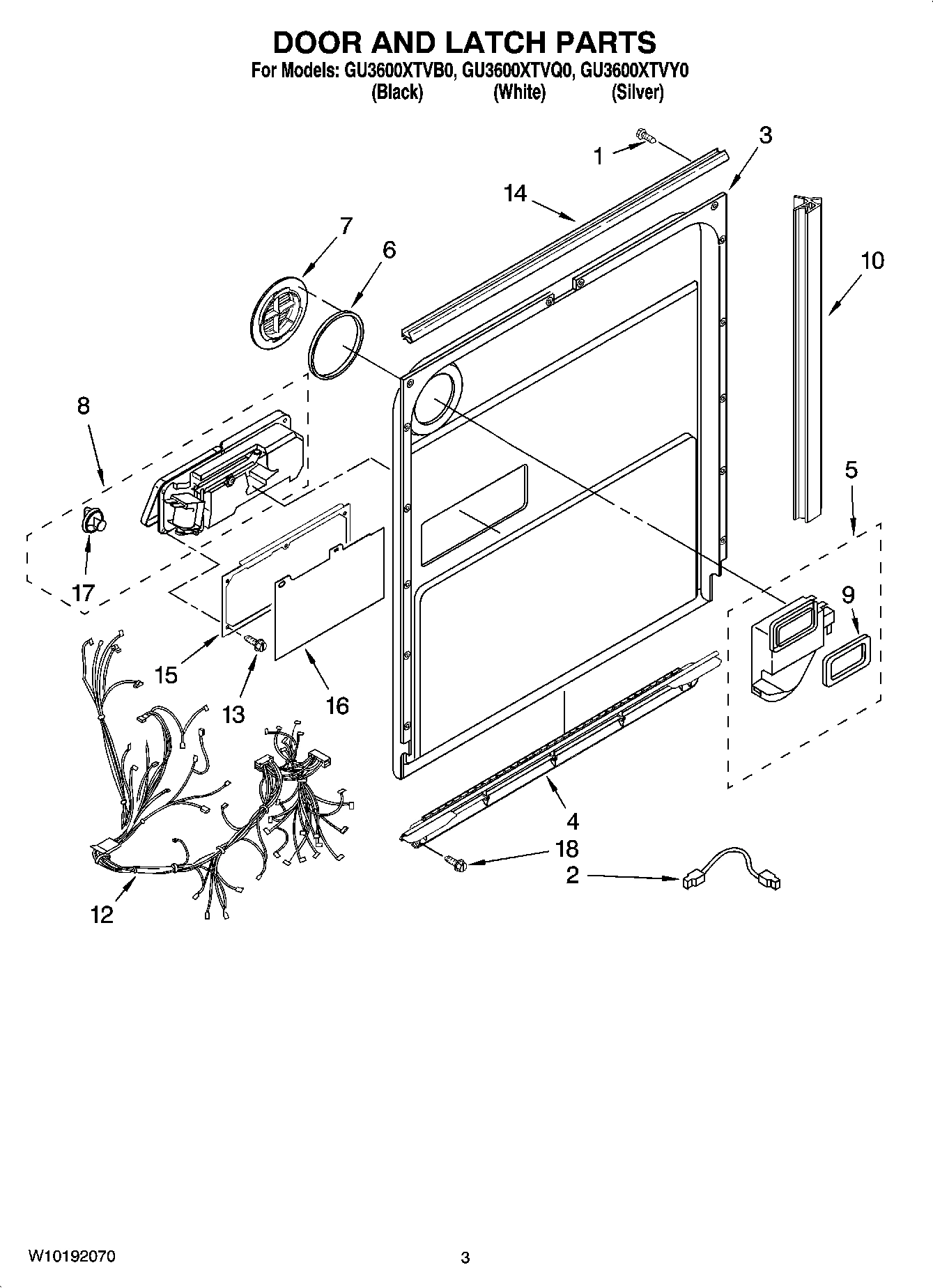 03 - DOOR AND LATCH PARTS