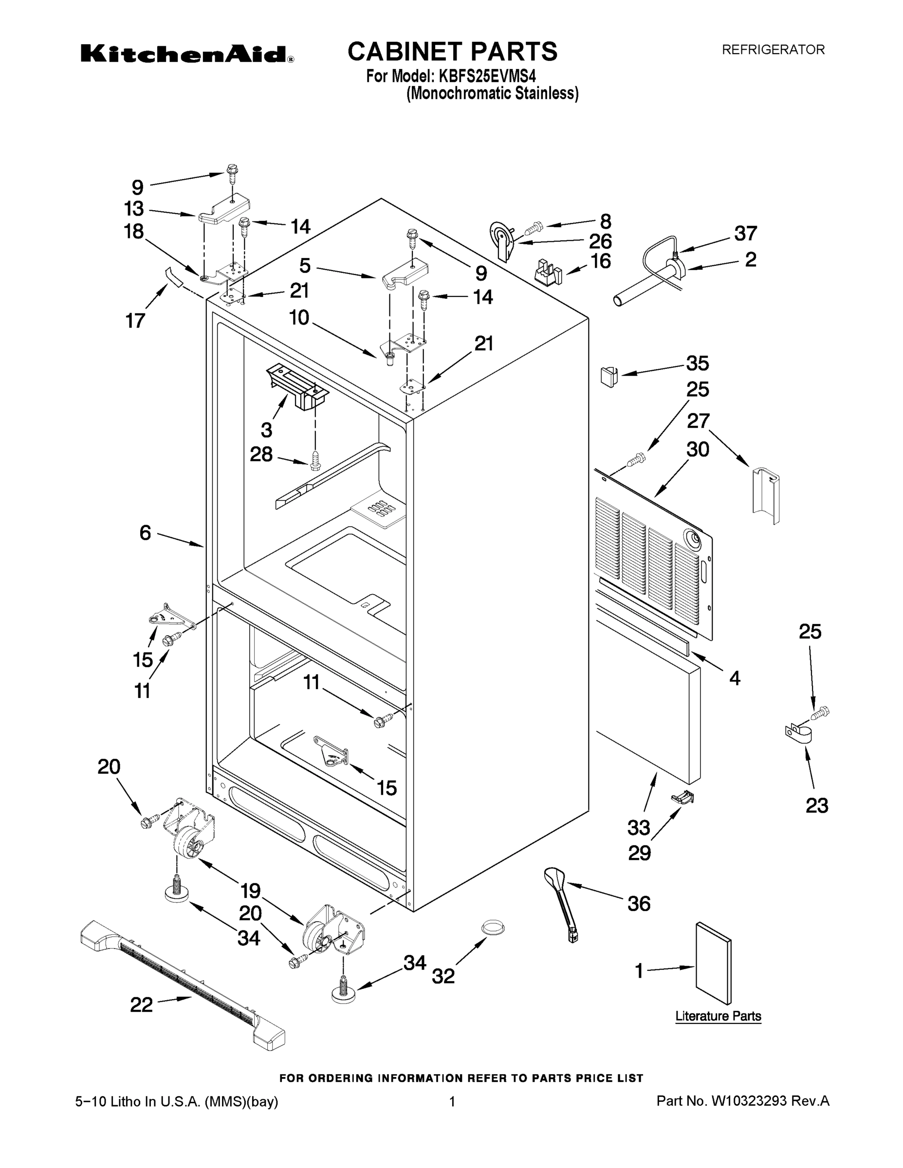 01 - CABINET PARTS