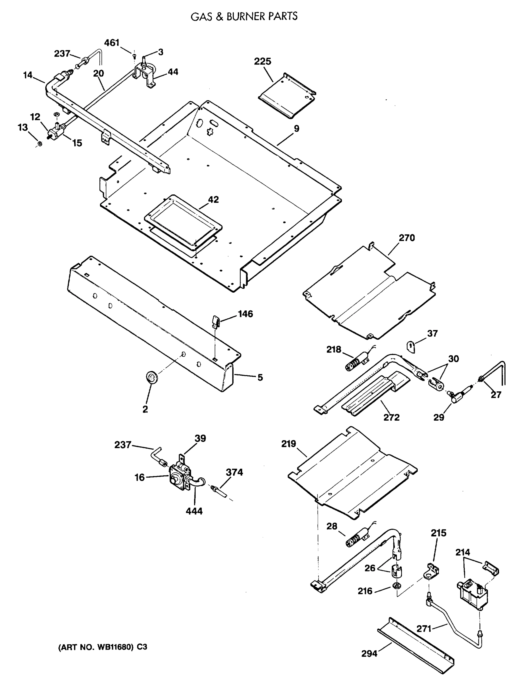 GAS & BURNER PARTS