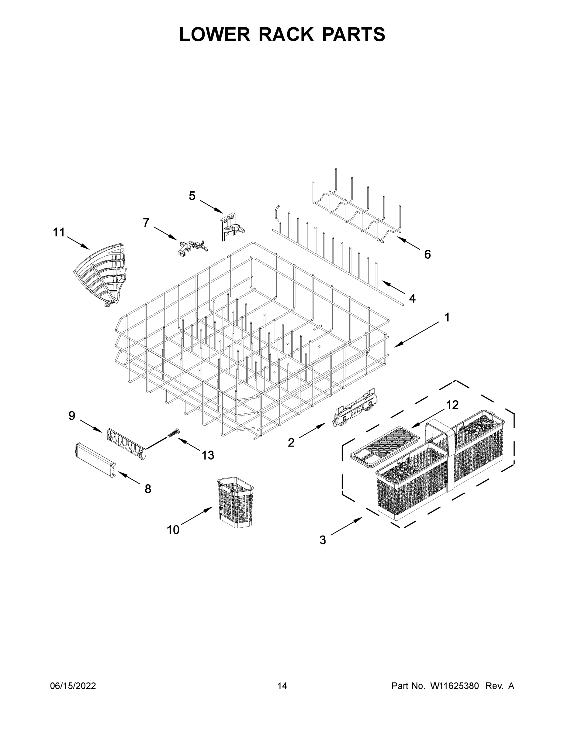 08 - LOWER RACK PARTS