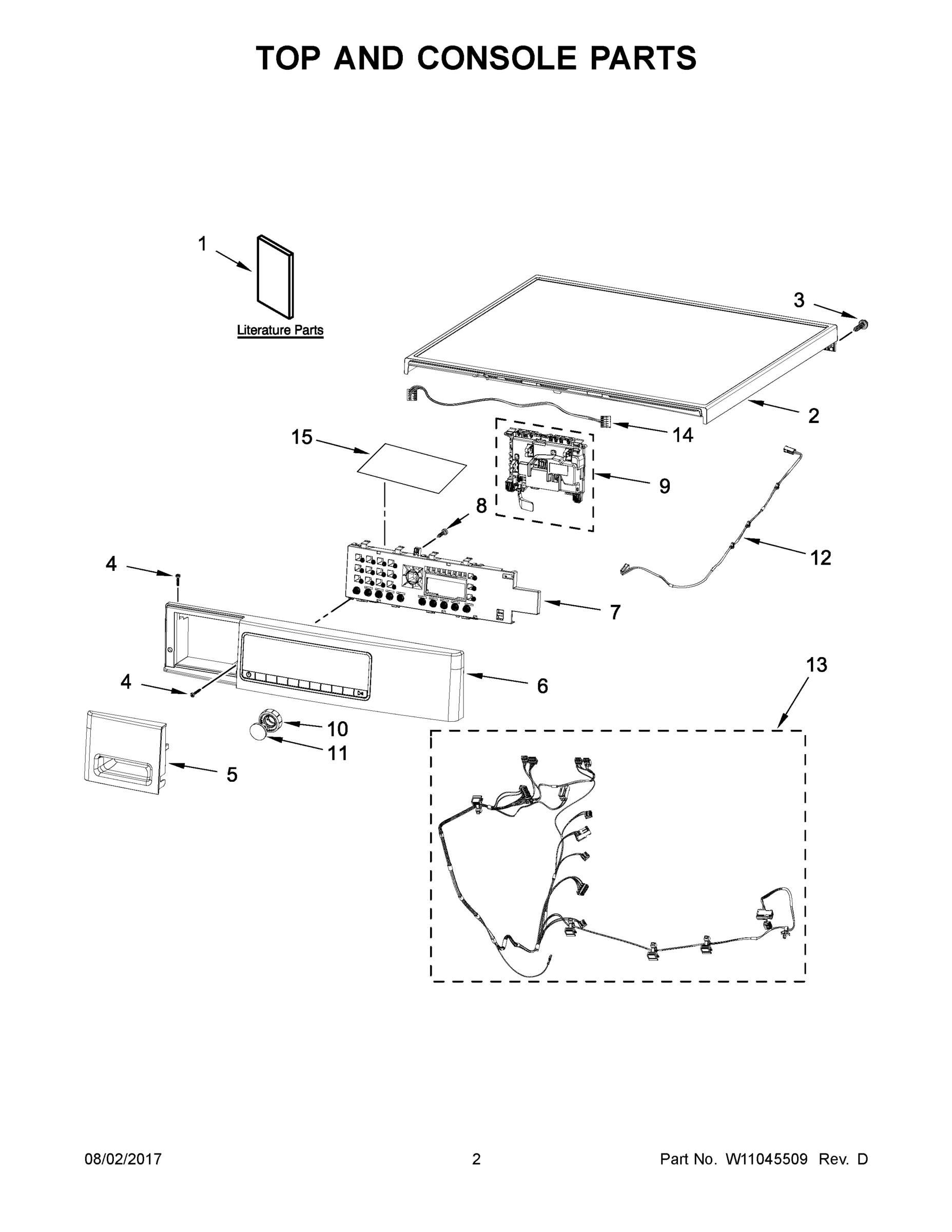 02 - TOP AND CONSOLE PARTS