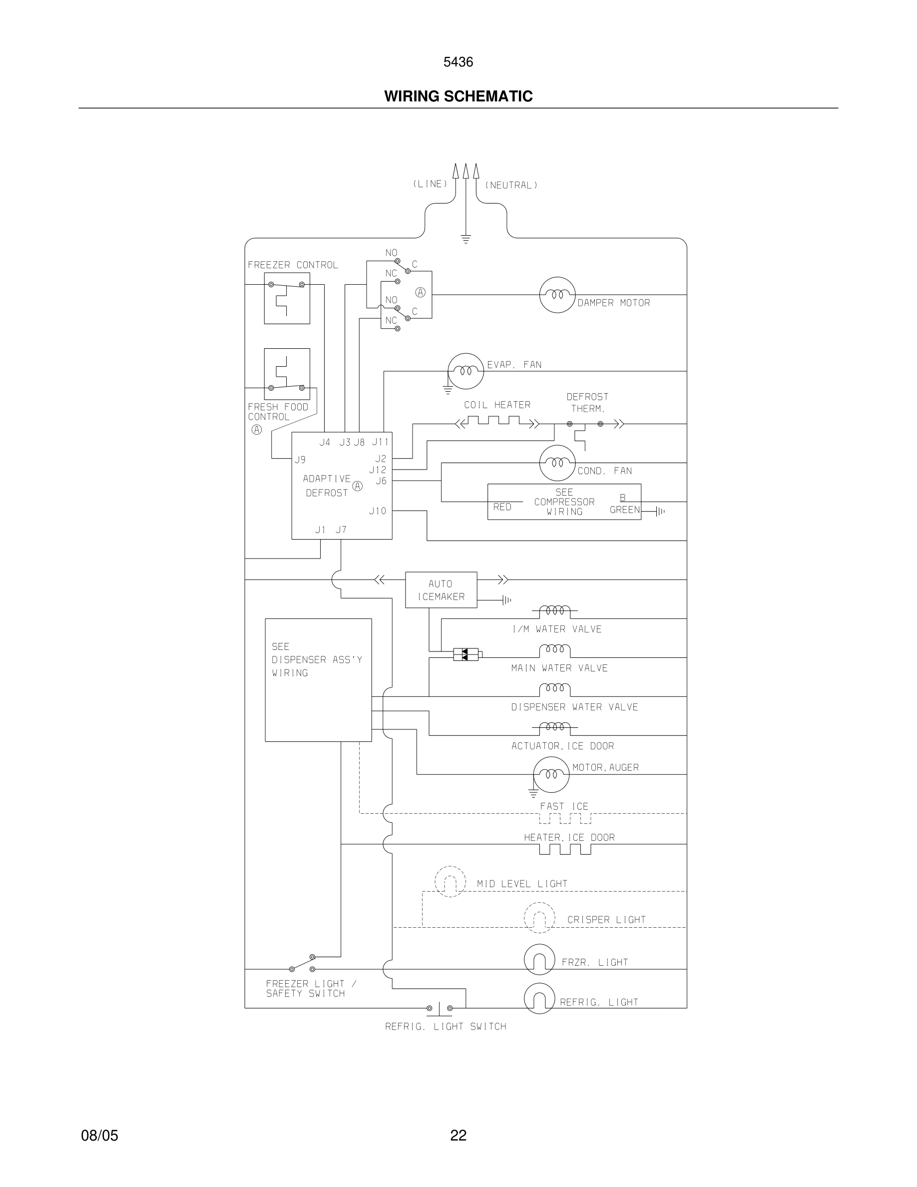22 - WIRING SCHEMATIC