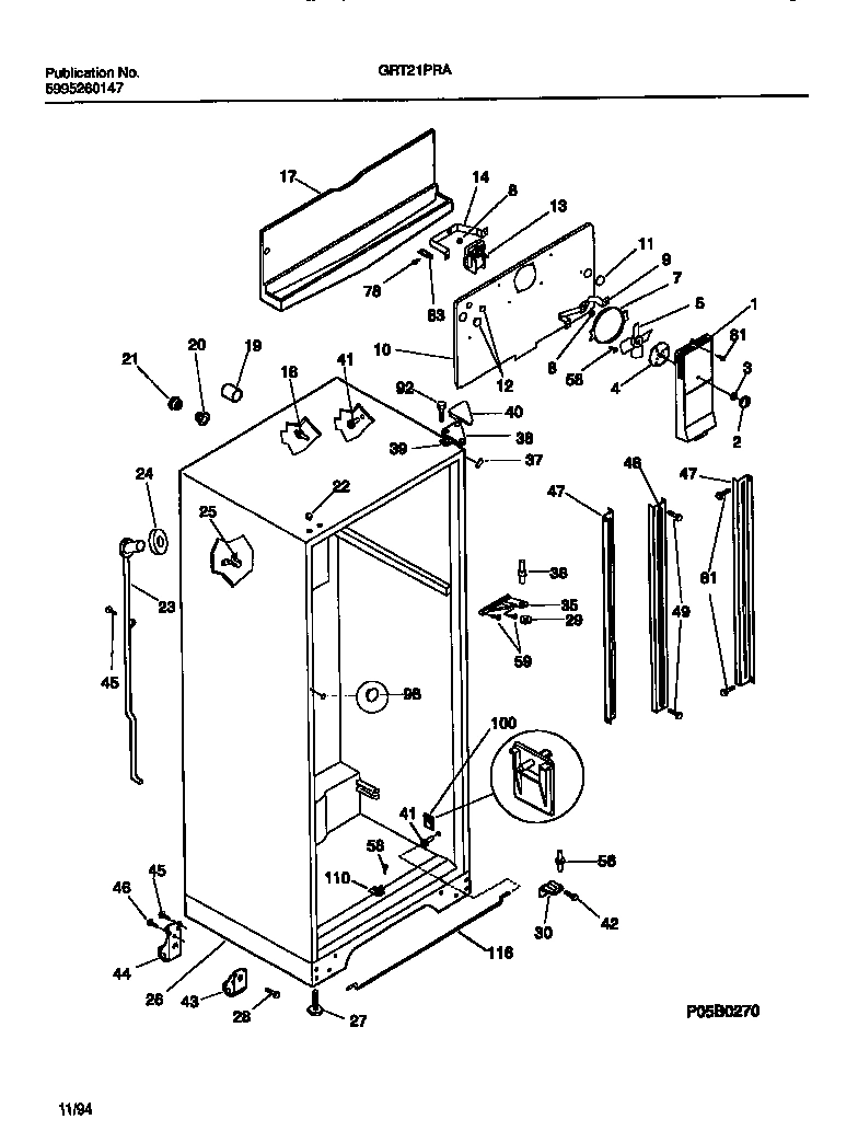 03 - CABINET W/FAN ASSEMBLY