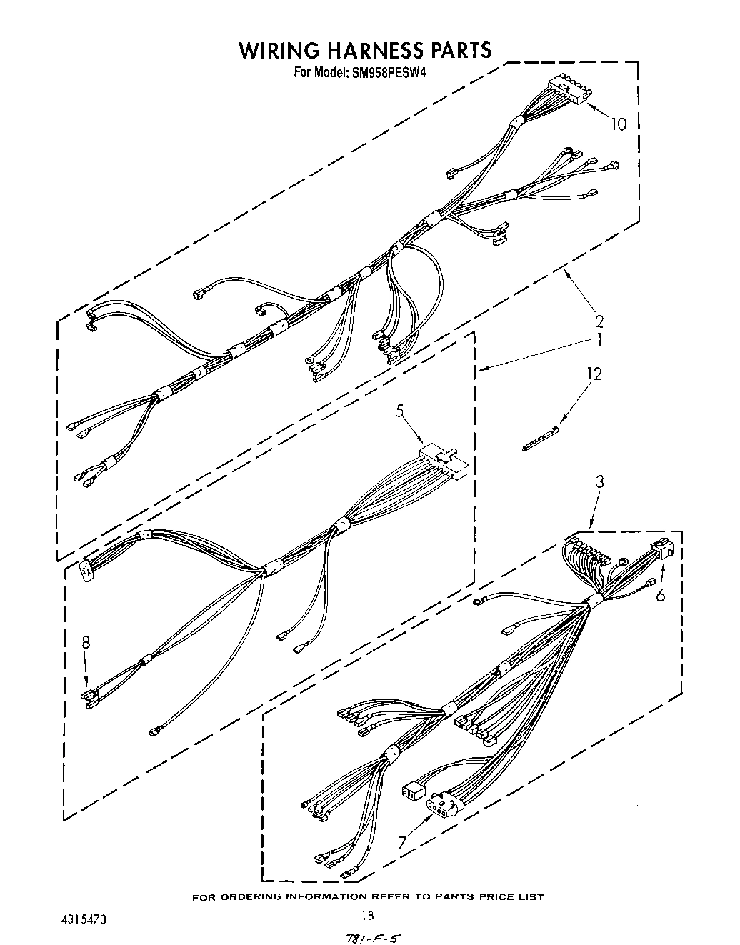 12 - WIRING HARNESS , LITERATURE AND OPTIONAL
