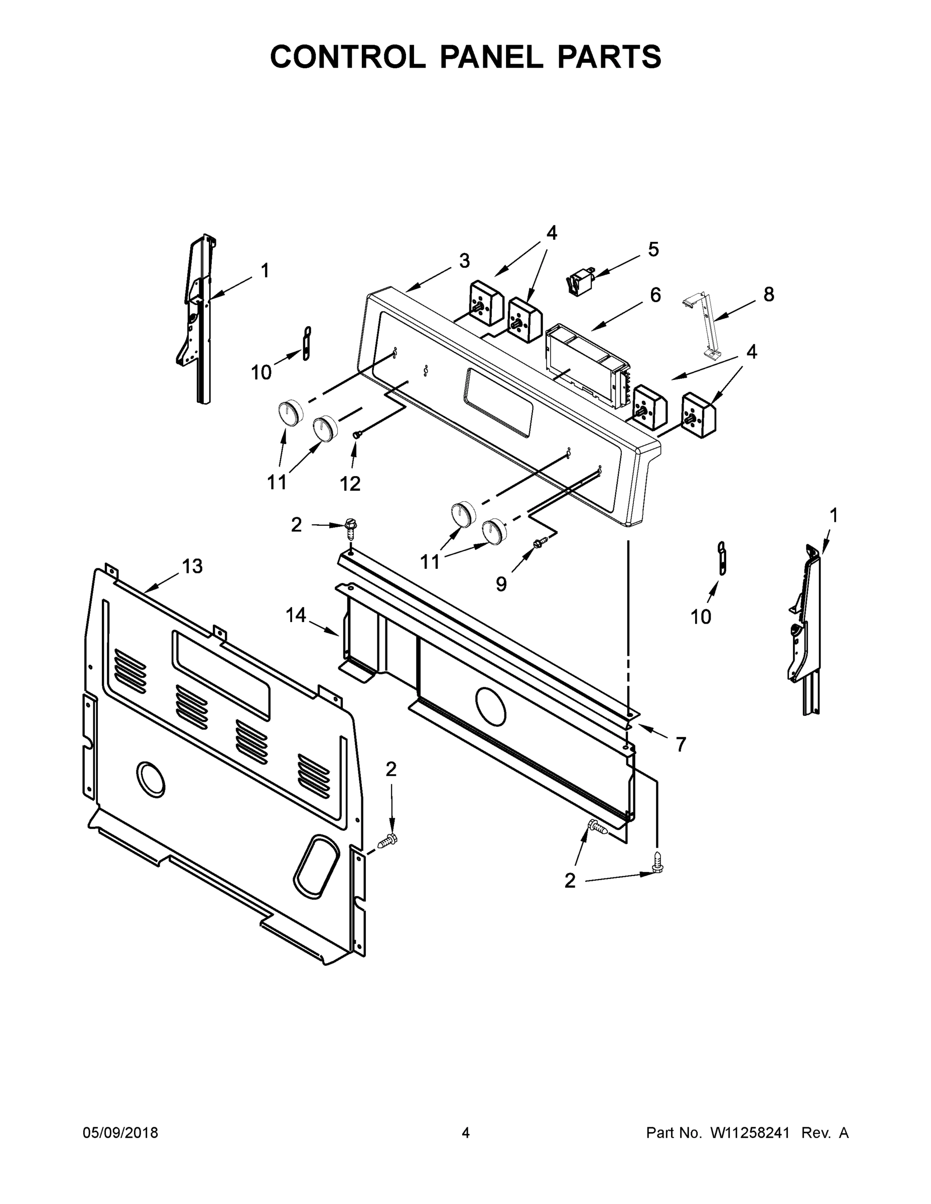 03 - CONTROL PANEL PARTS