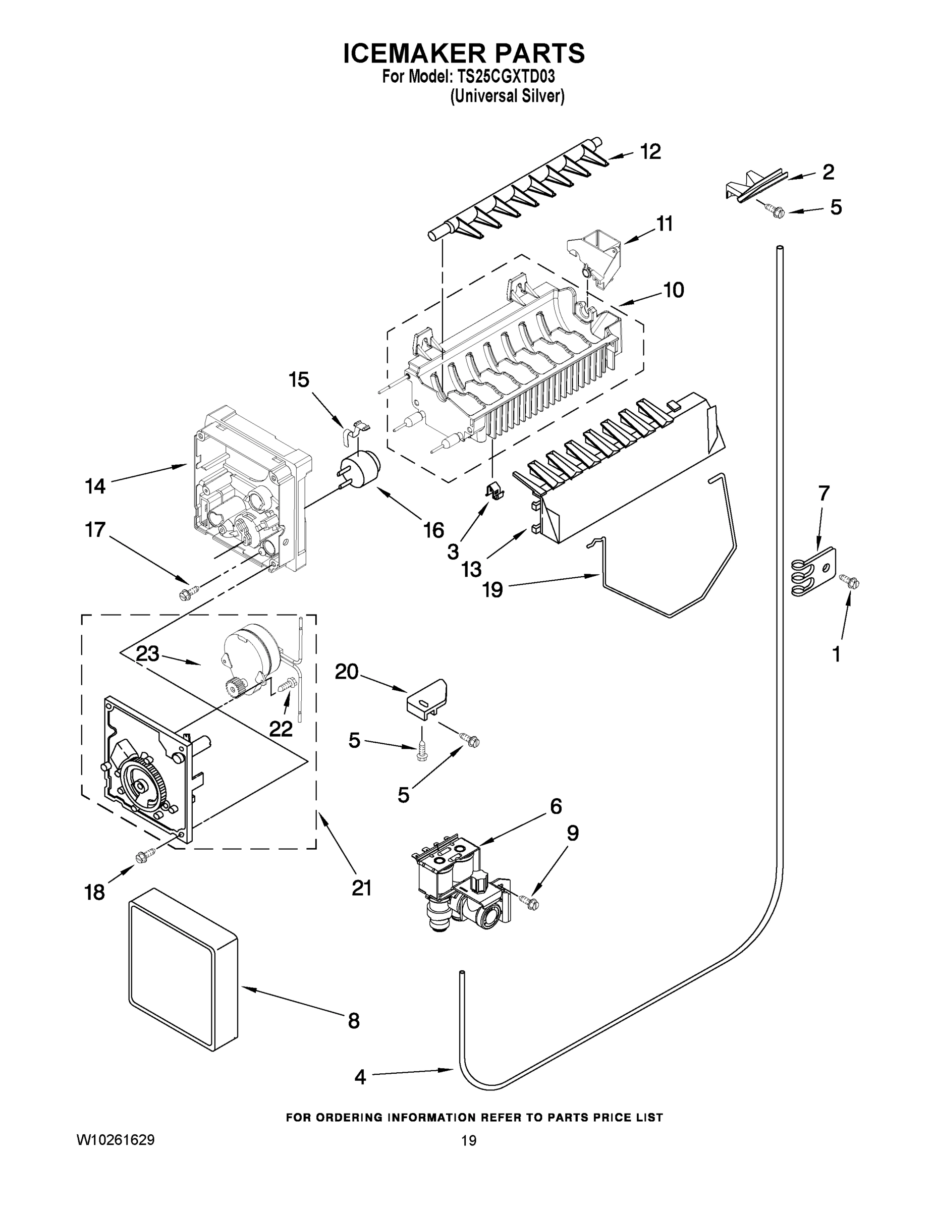 12 - ICEMAKER PARTS