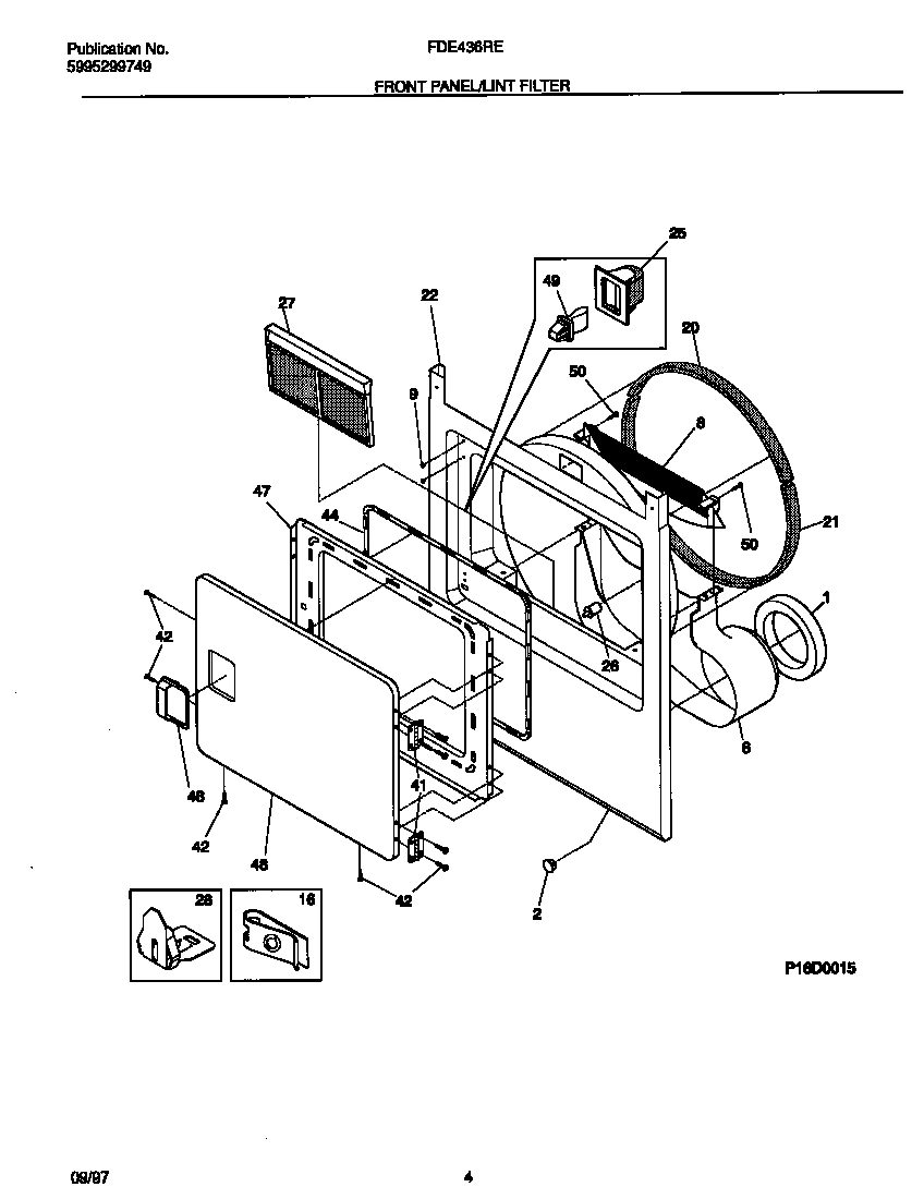 03 - FRONT PANEL/LINT FILTER