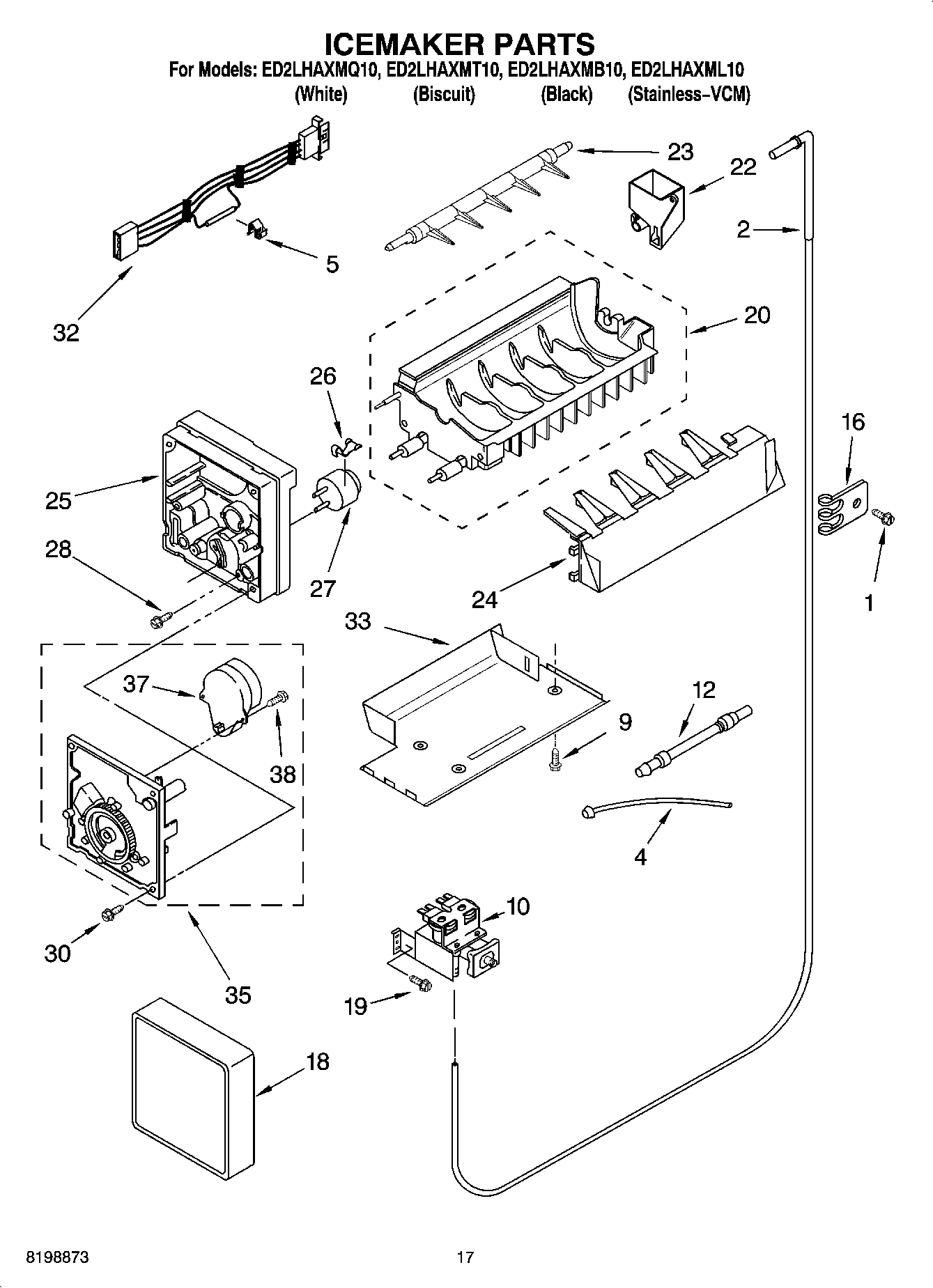 10 - ICEMAKER PARTS