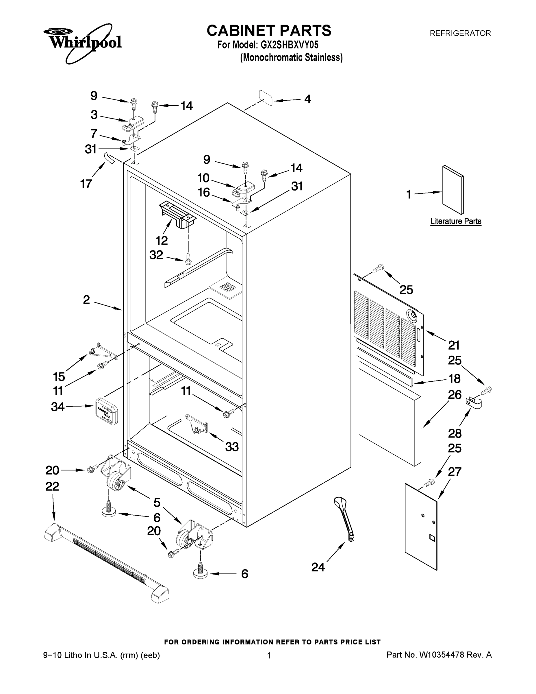 01 - CABINET PARTS