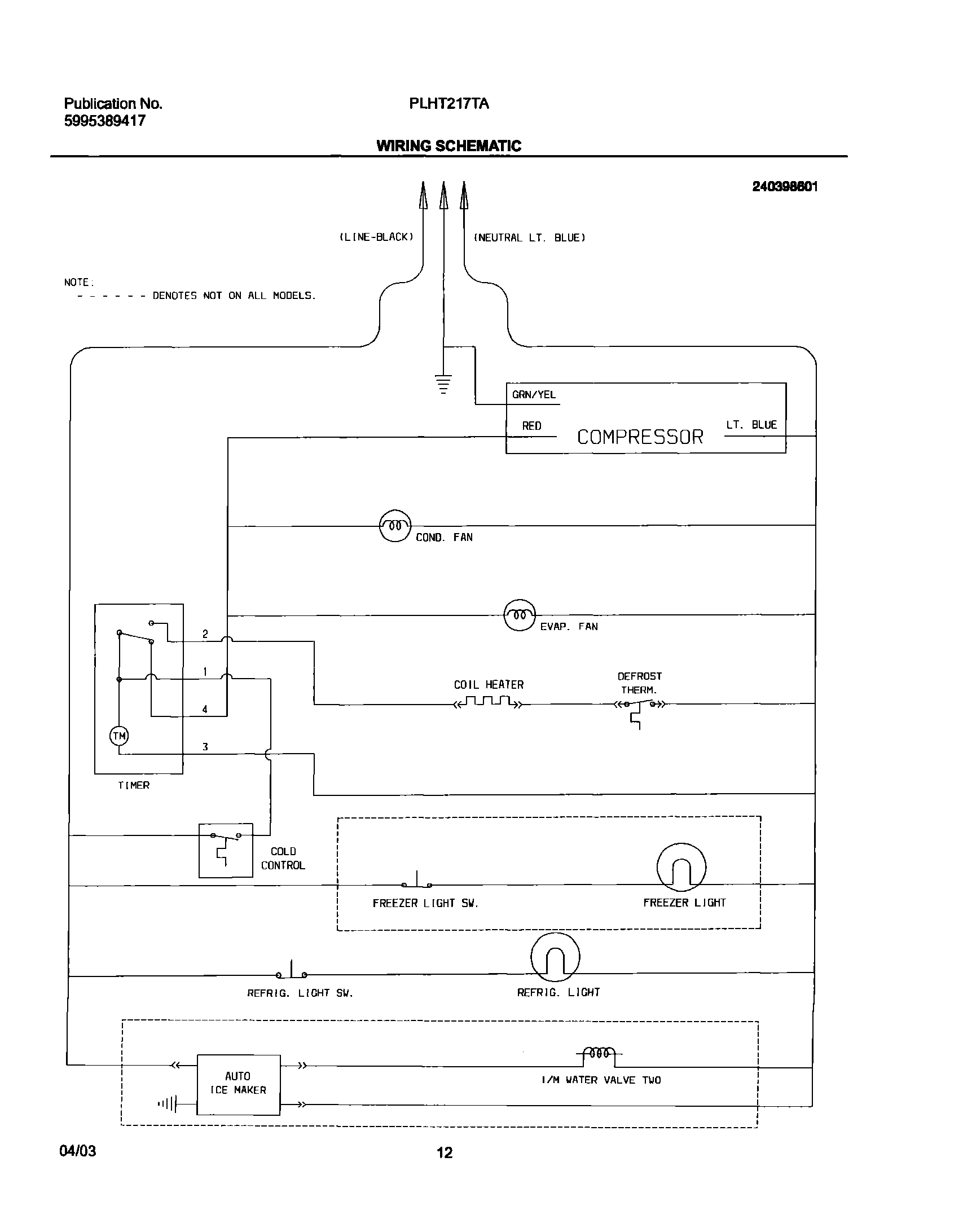 12 - WIRING SCHEMATIC