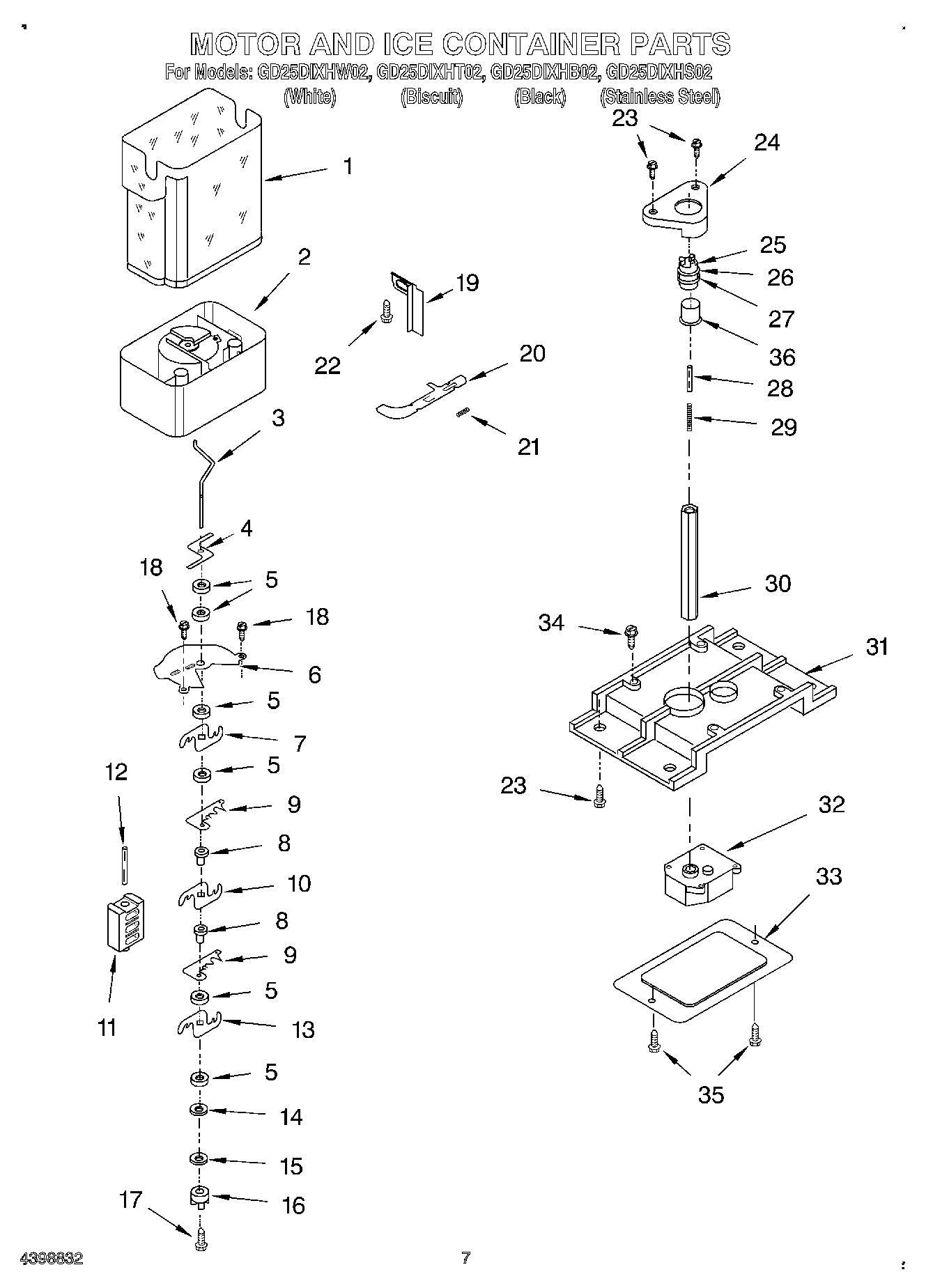 05 - MOTOR AND ICE CONTAINER