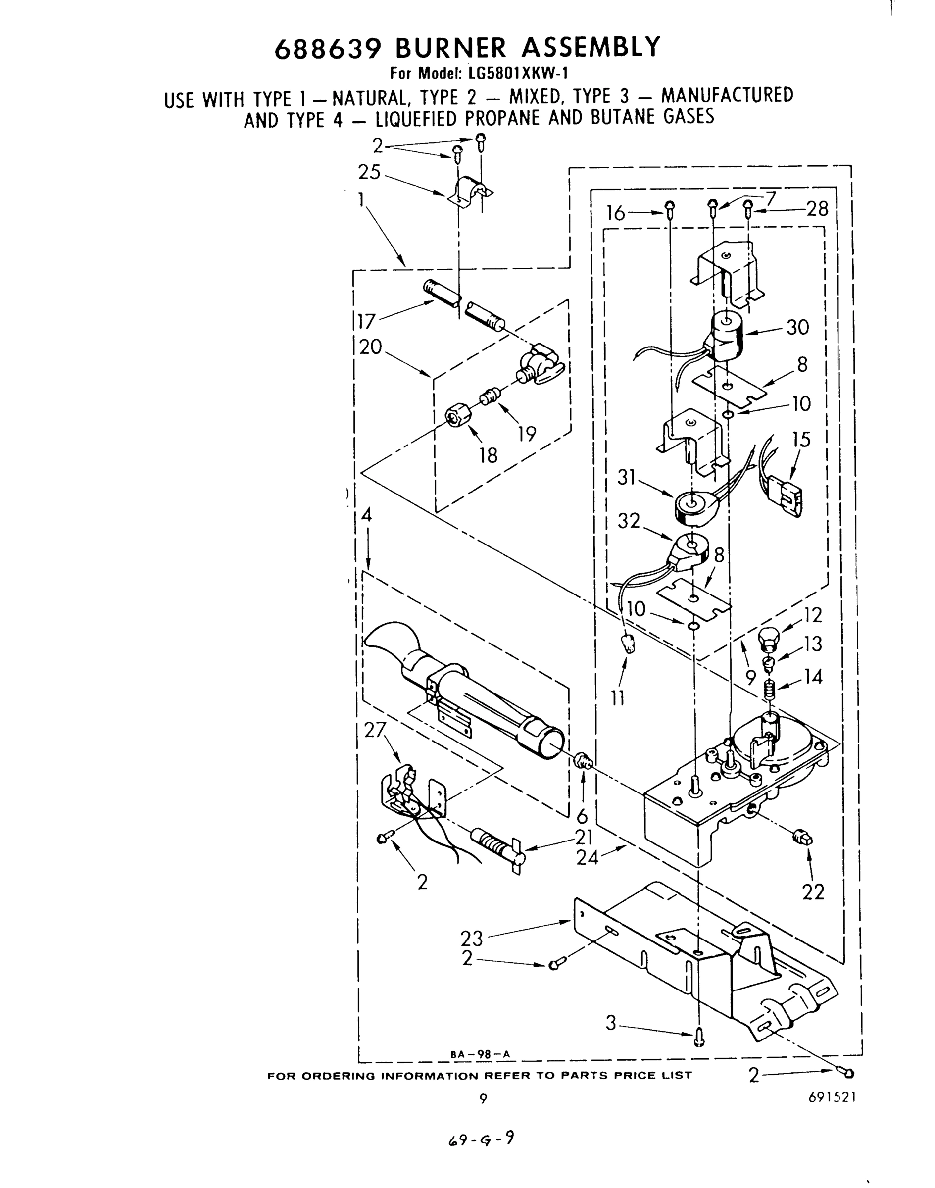 06 - 688639 BURNER ASSEMBLY