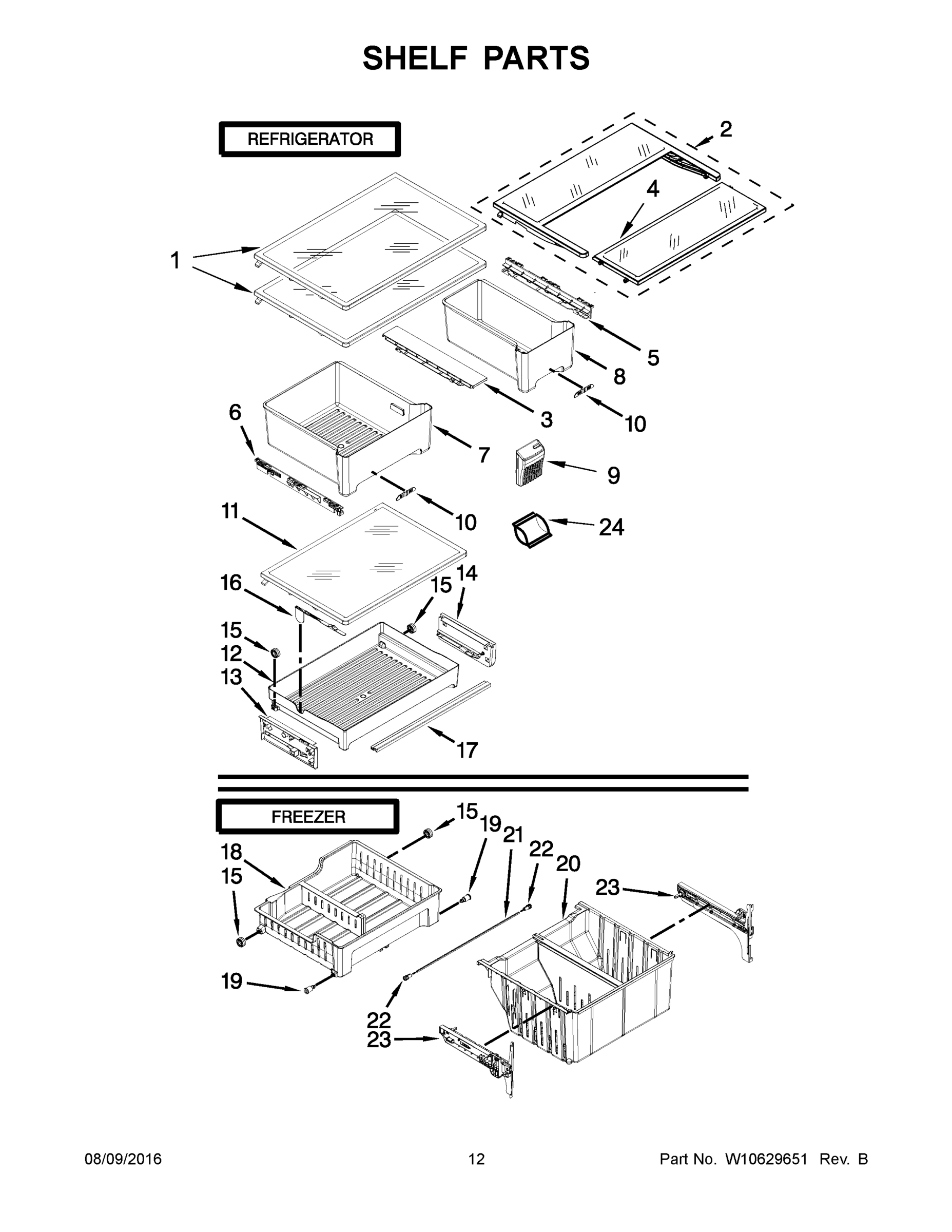 07 - SHELF PARTS
