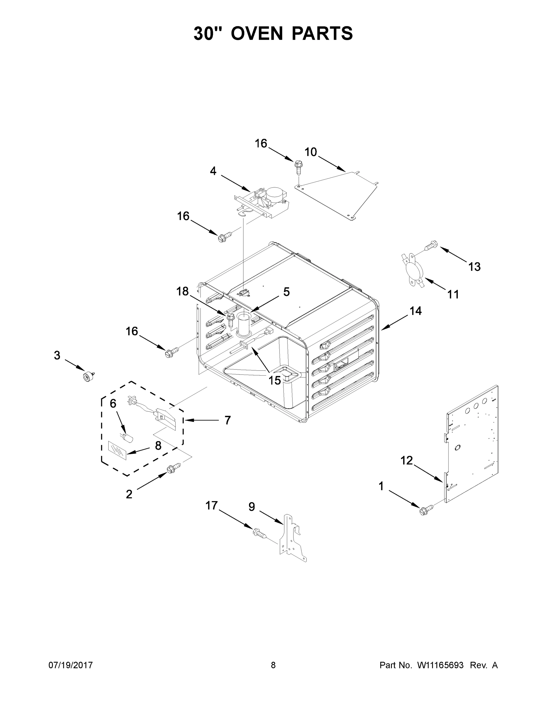 05 - 30" OVEN PARTS