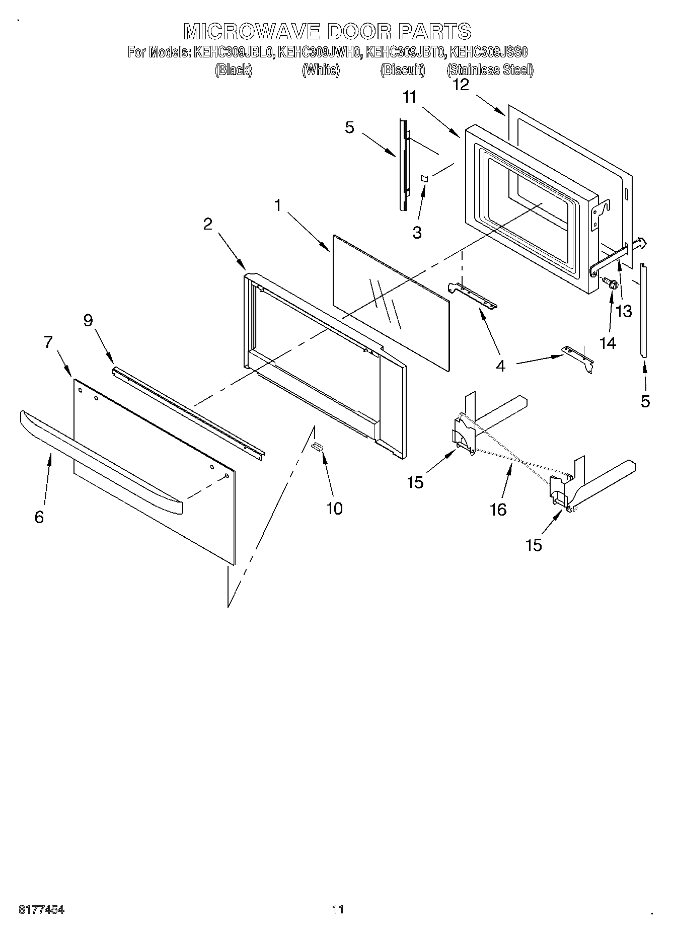 09 - MICROWAVE DOOR, OPTIONAL
