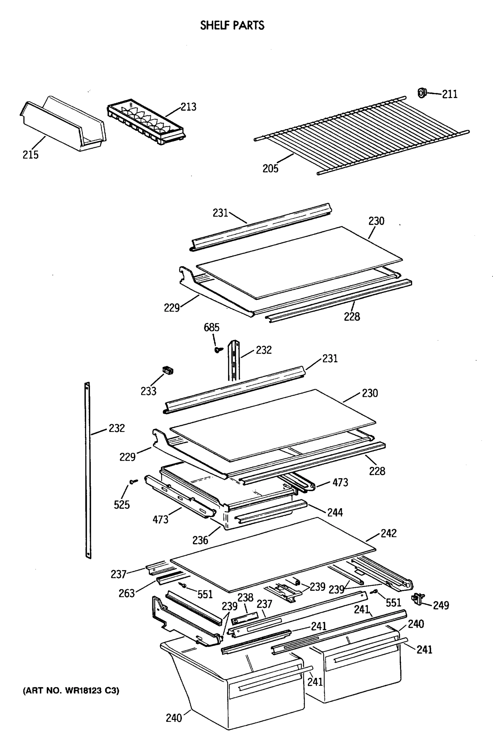 SHELF PARTS