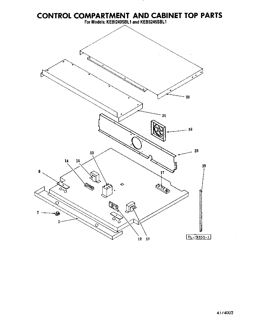 04 - CONTROL COMPARTMENT AND CABINET TOP