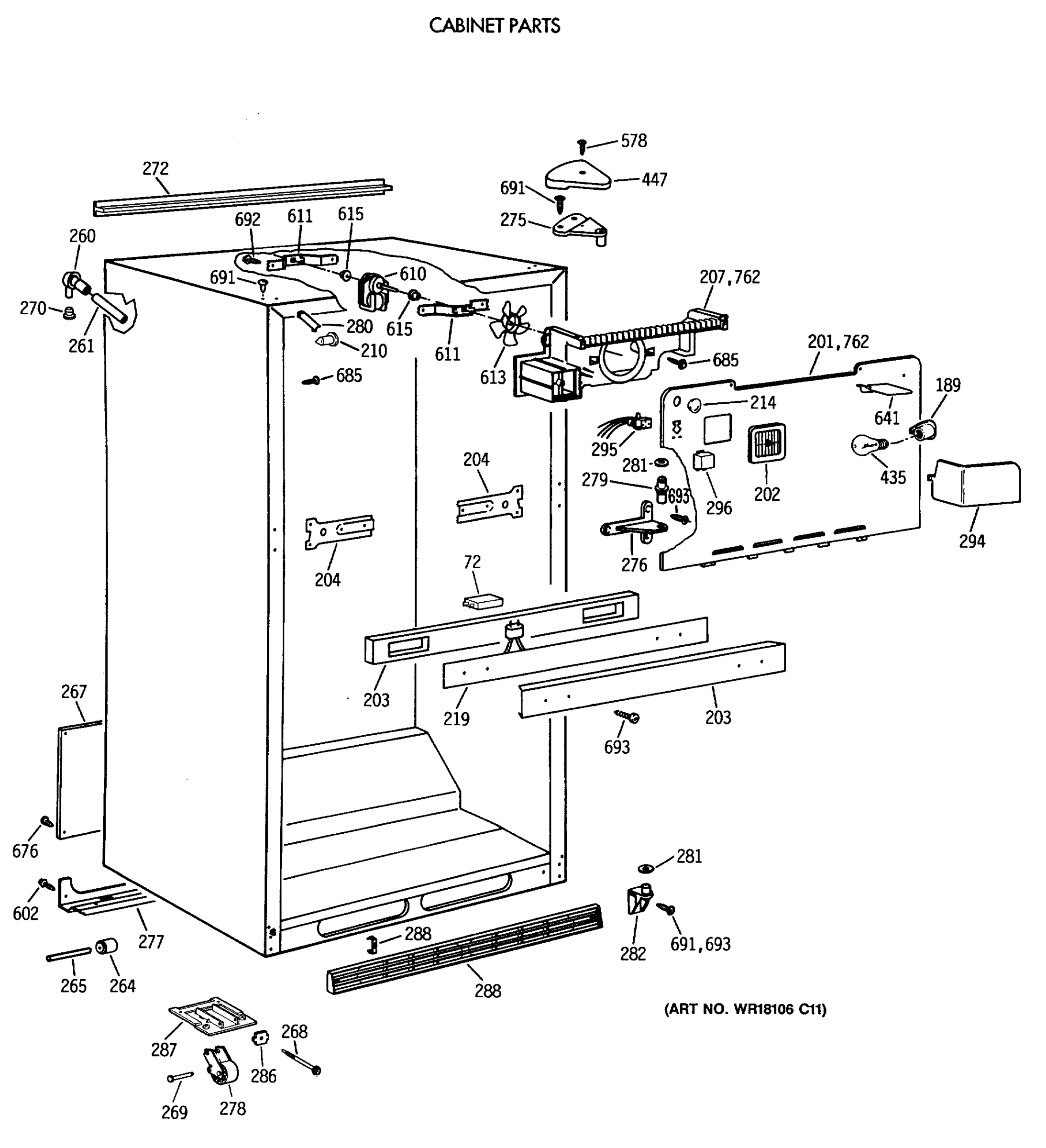 CABINET PARTS