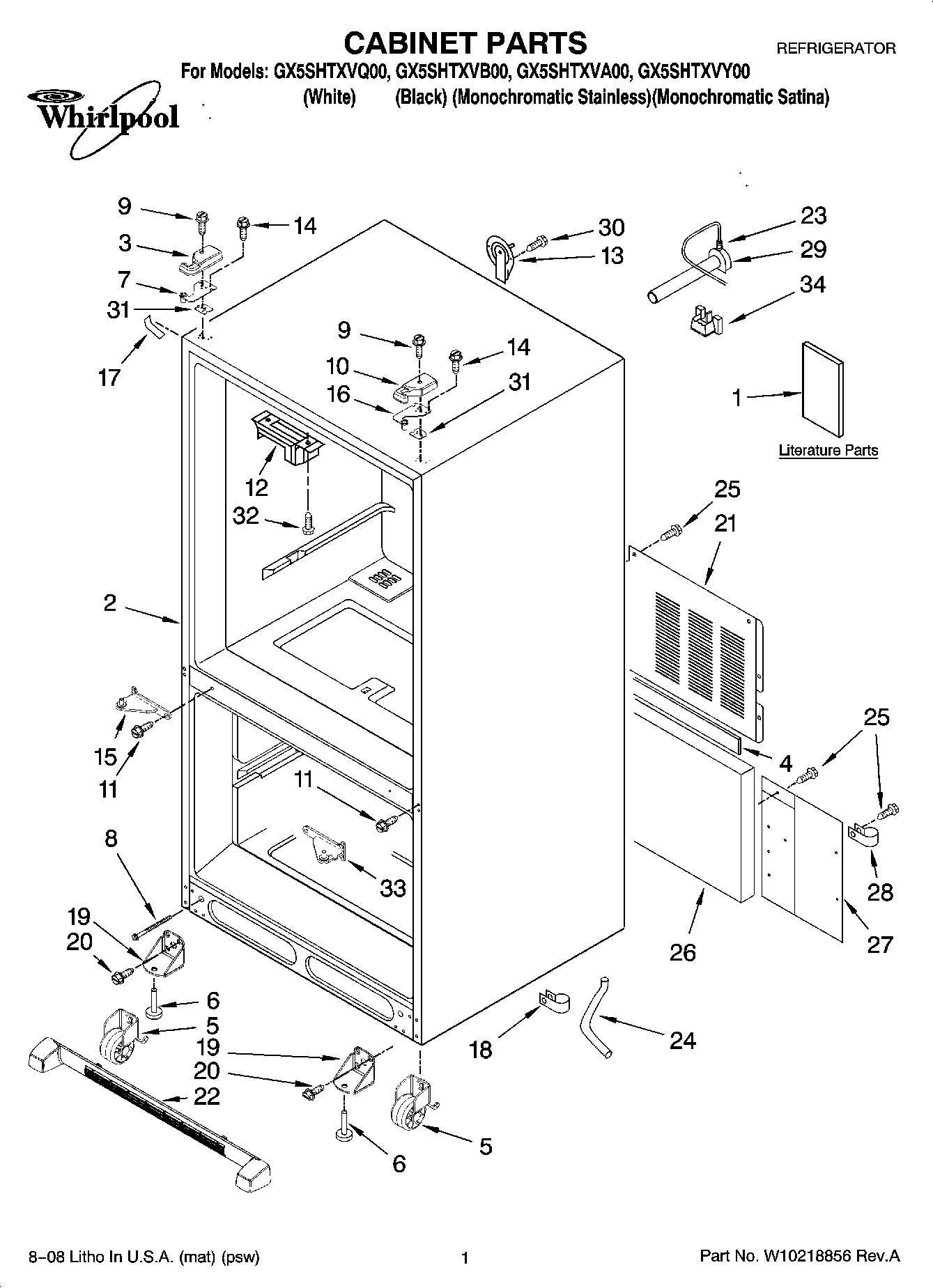 01 - CABINET PARTS