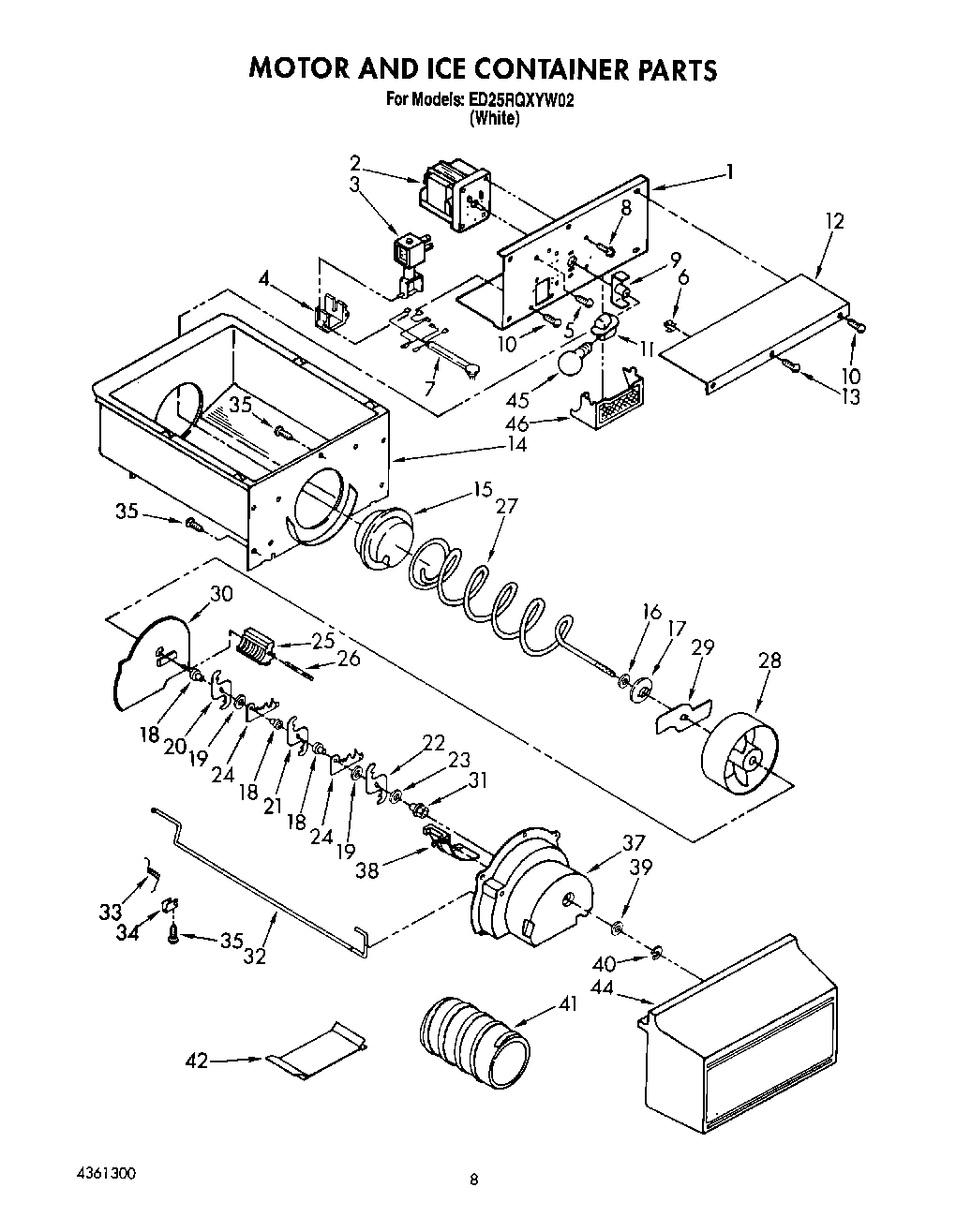 06 - MOTOR AND ICE CONTAINER