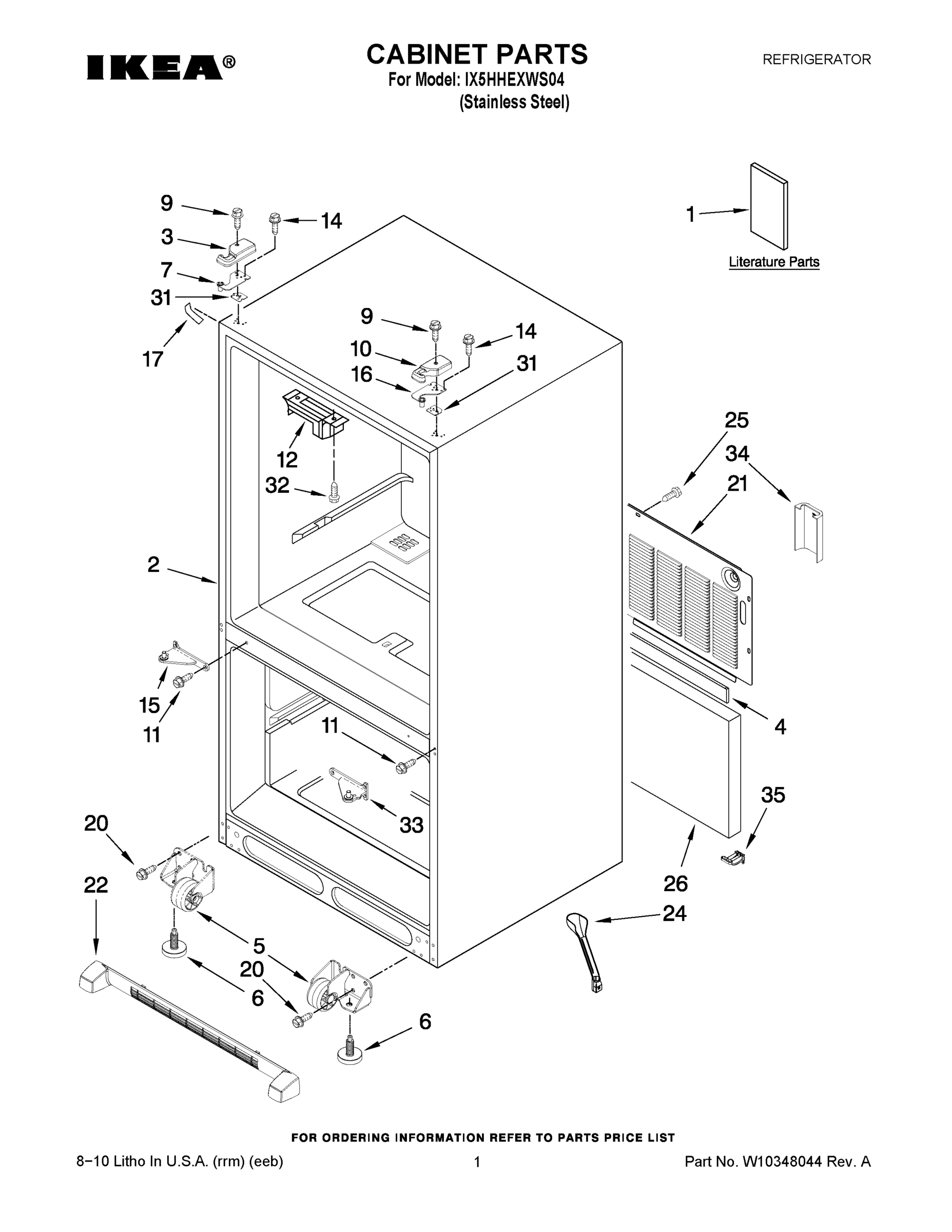 01 - CABINET PARTS