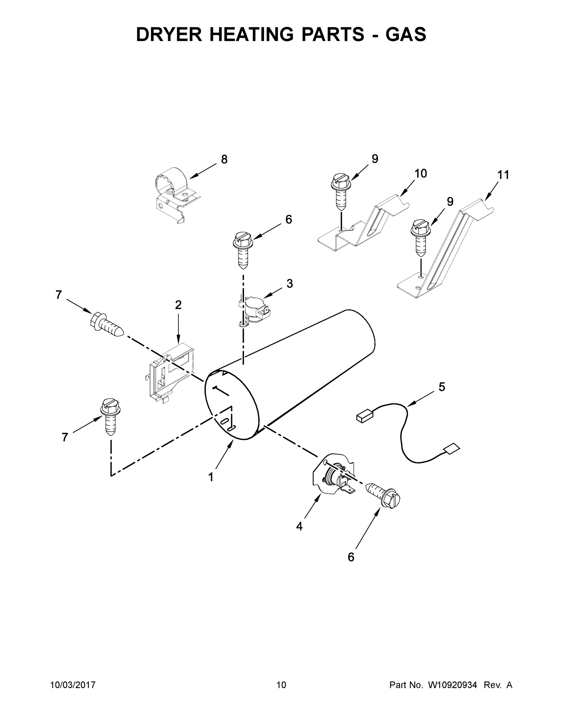 06 - DRYER HEATING PARTS - GAS
