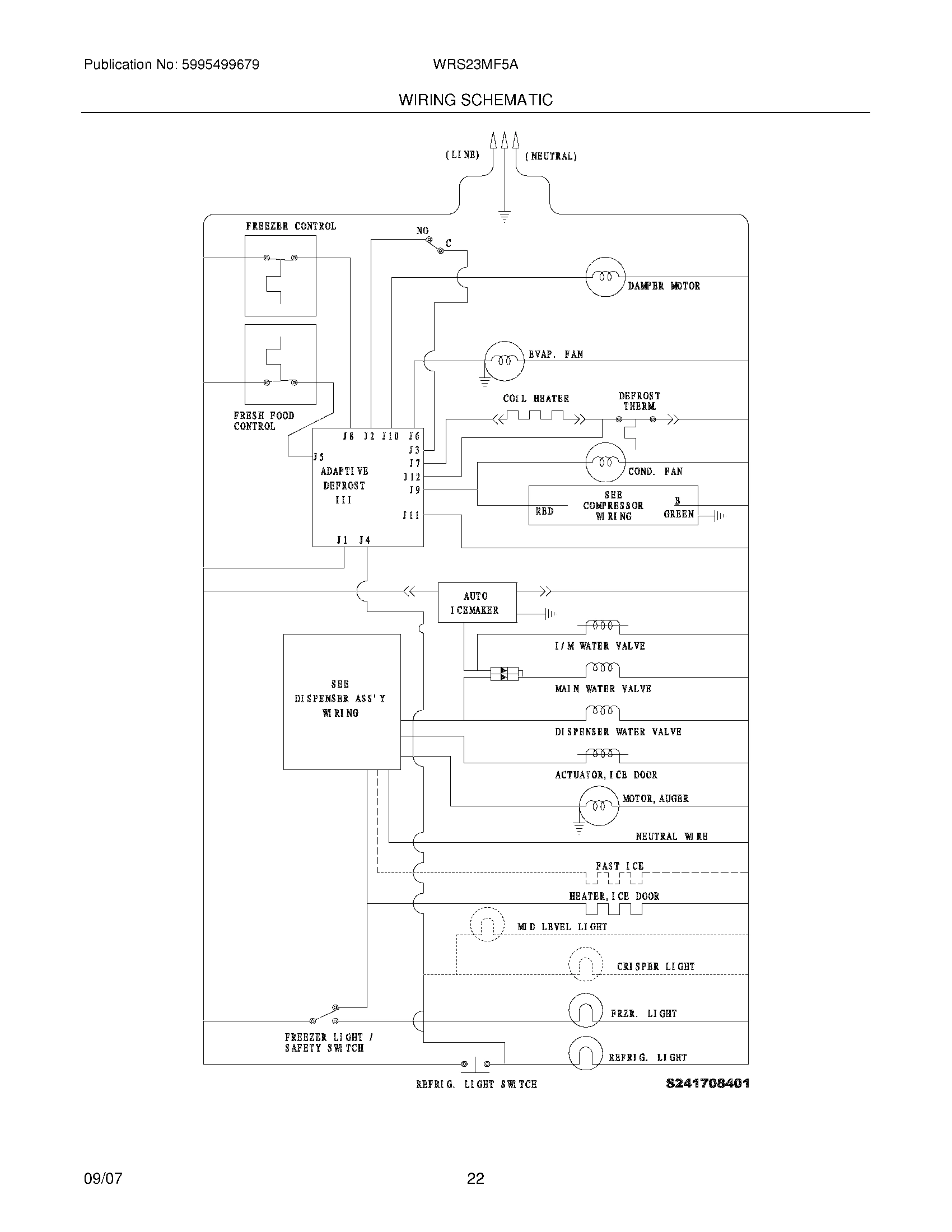22 - WIRING SCHEMATIC