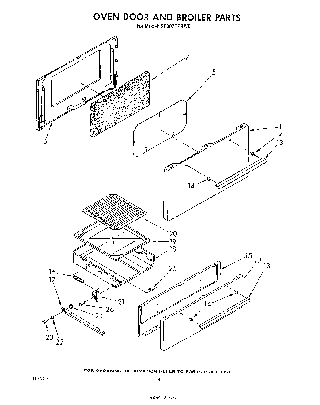 04 - OVEN DOOR AND BROILER