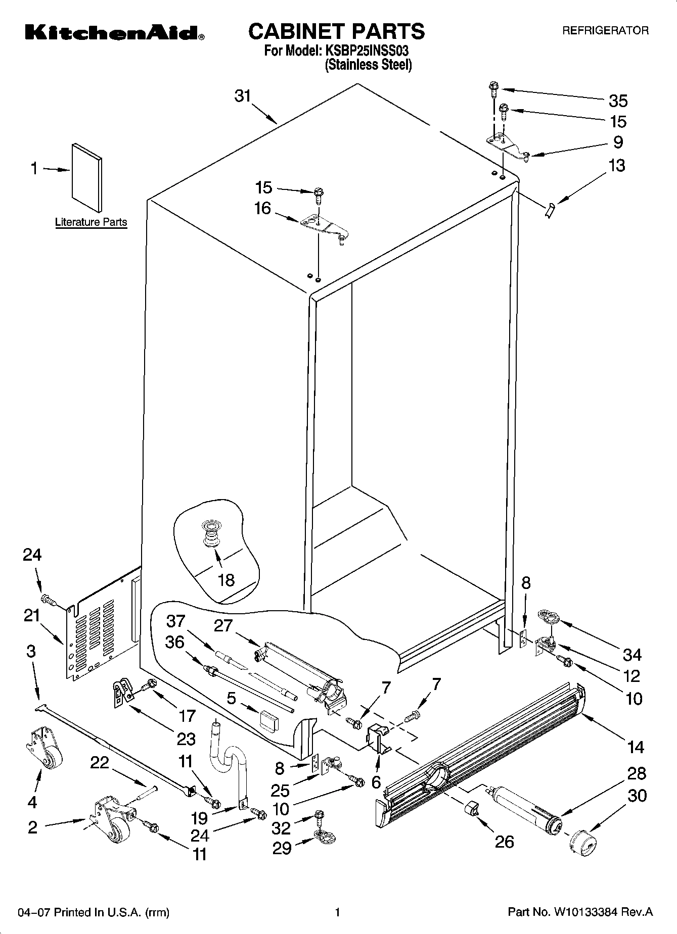 01 - CABINET PARTS