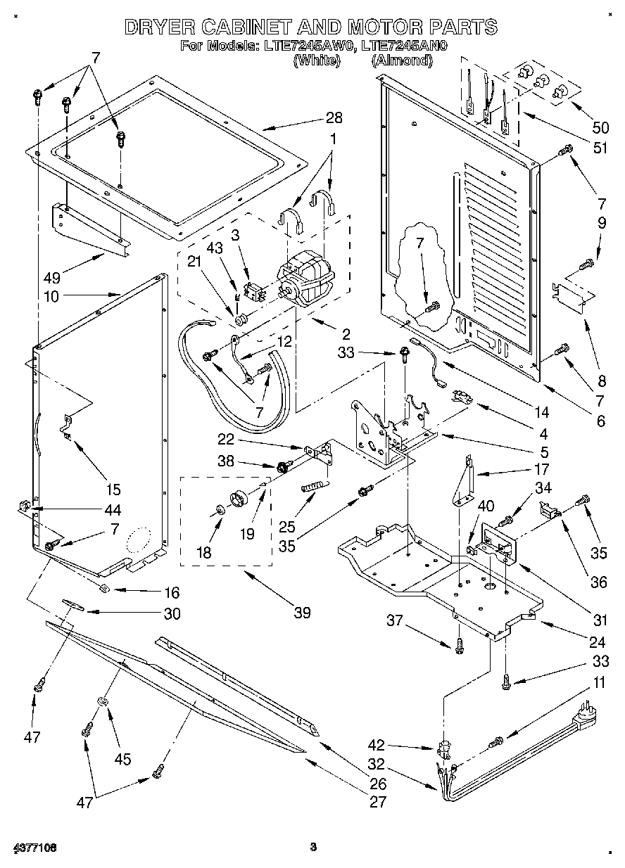 03 - DRYER CABINET AND MOTOR