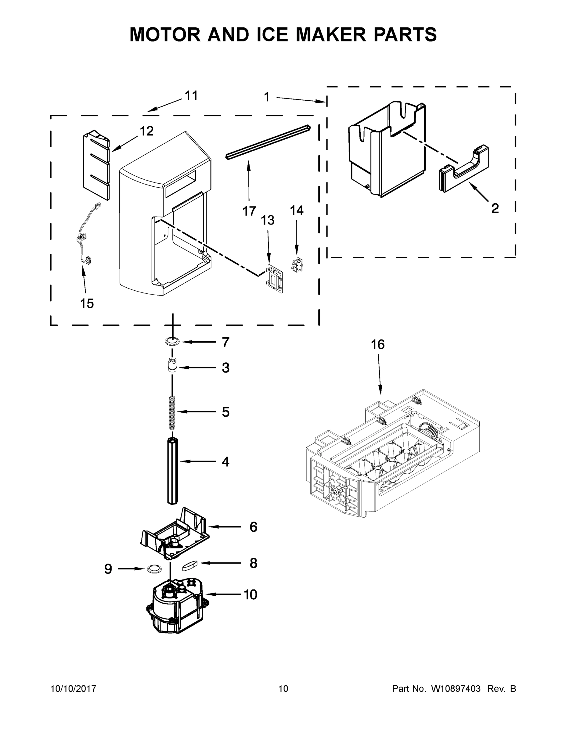 06 - MOTOR AND ICE MAKER PARTS