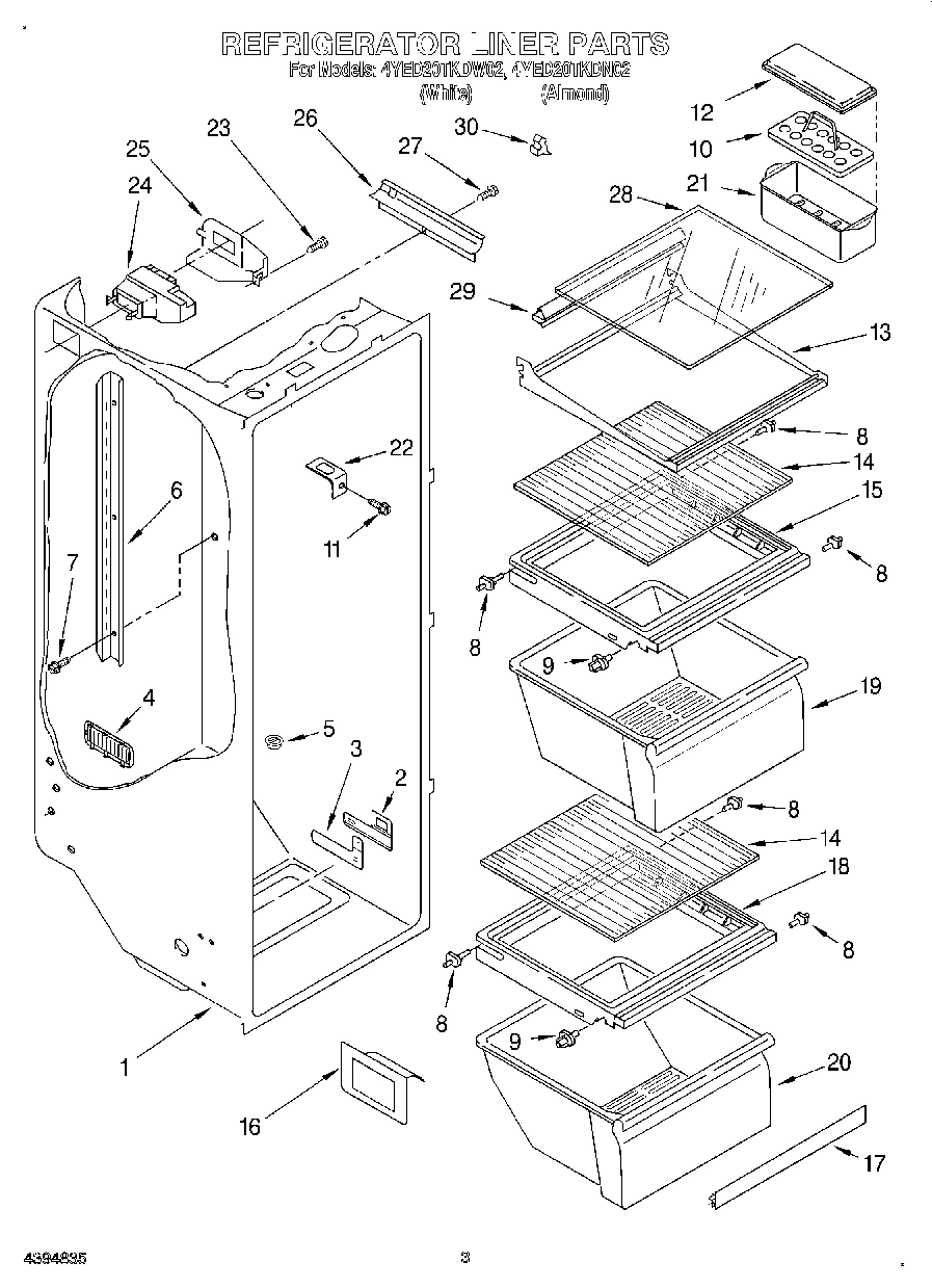 02 - REFRIGERATOR LINER