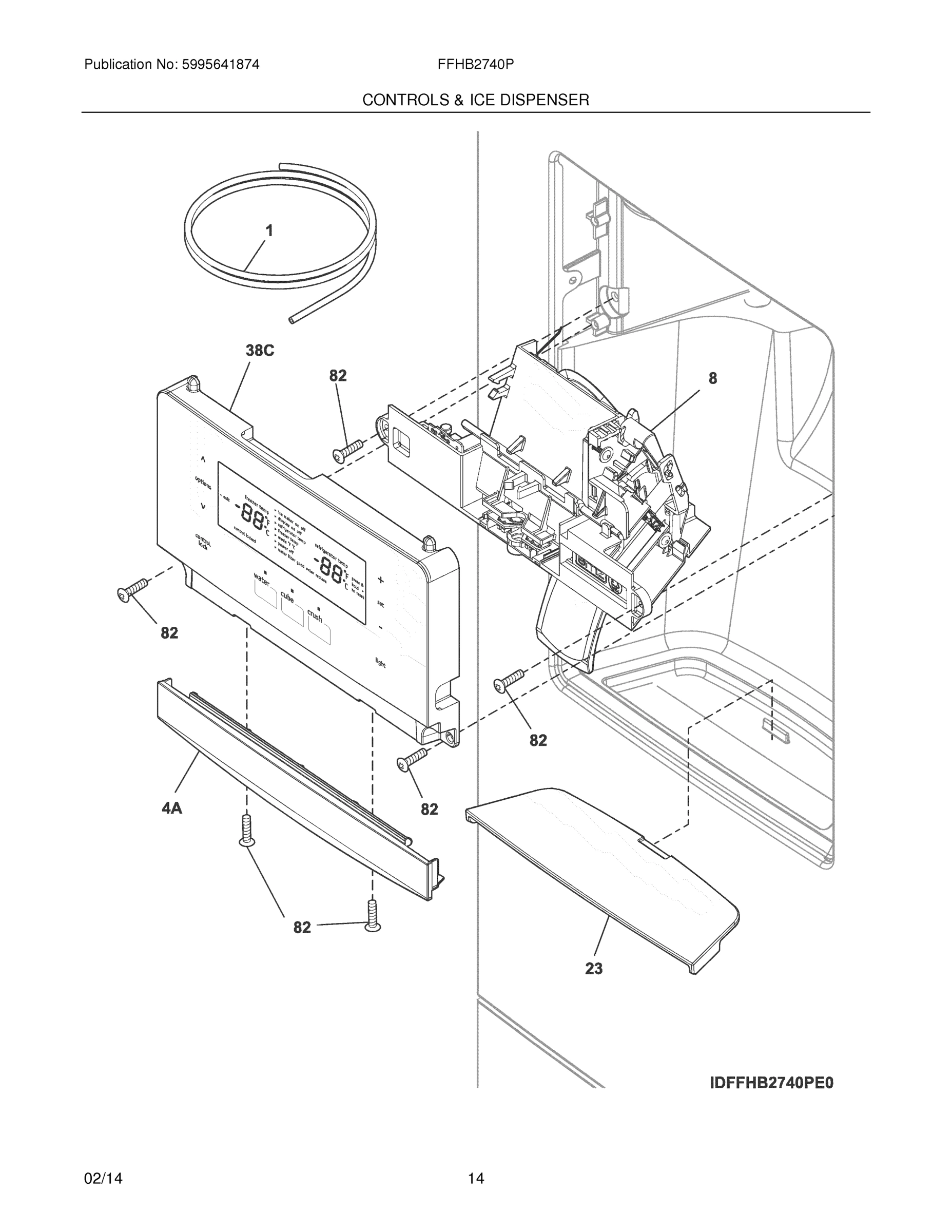 13 - CONTROLS & ICE DISPENSER