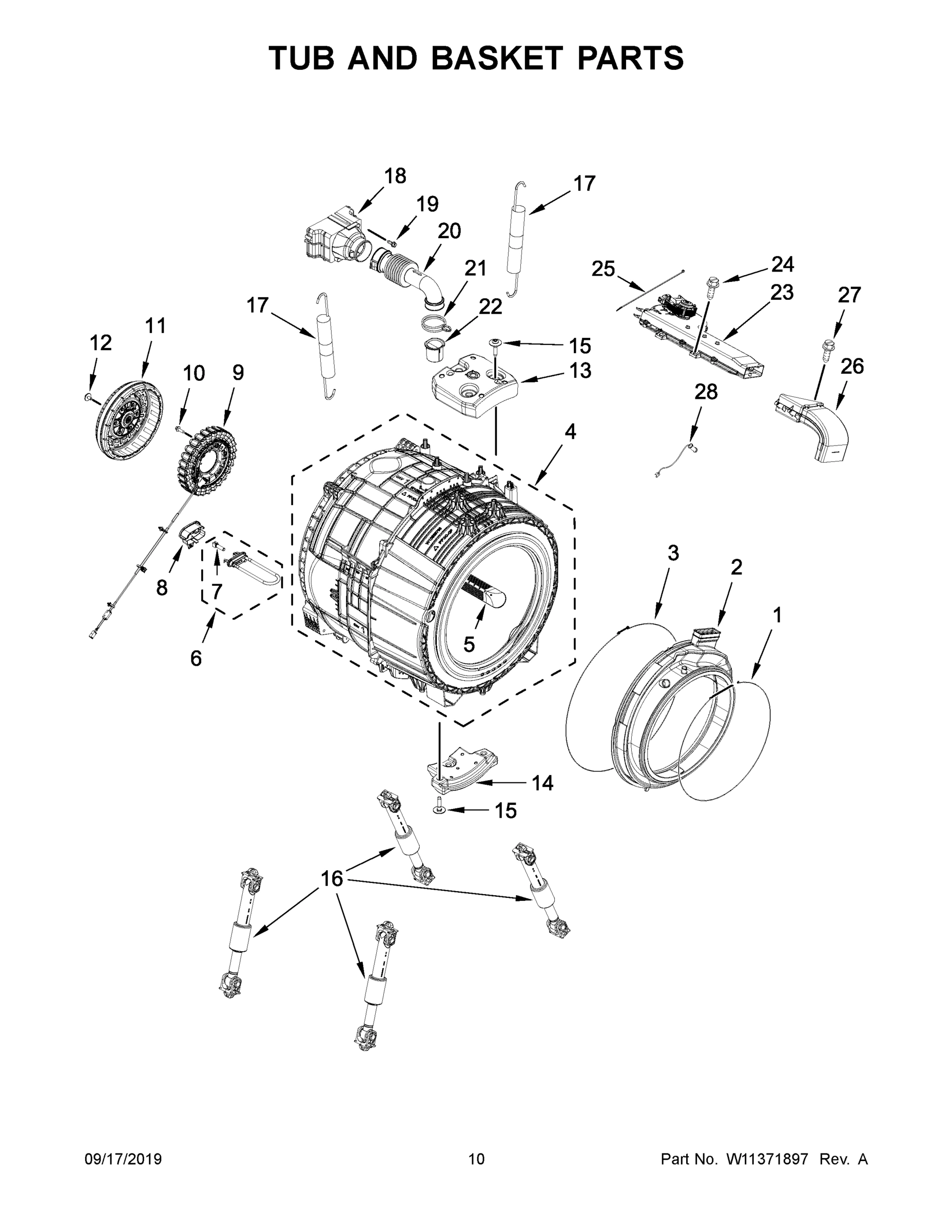 06 - TUB AND BASKET PARTS