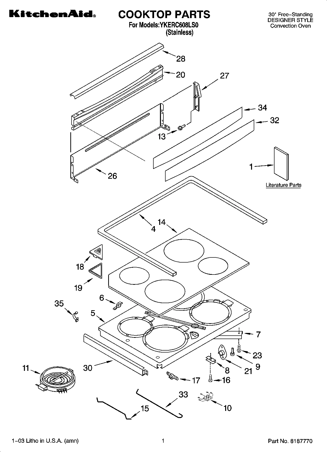 01 - COOKTOP PARTS
