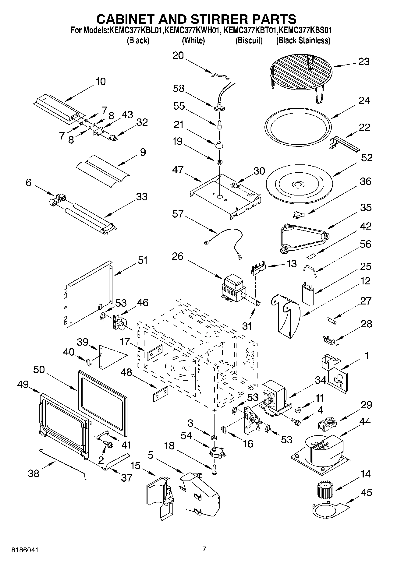 06 - CABINET AND STIRRER PARTS
