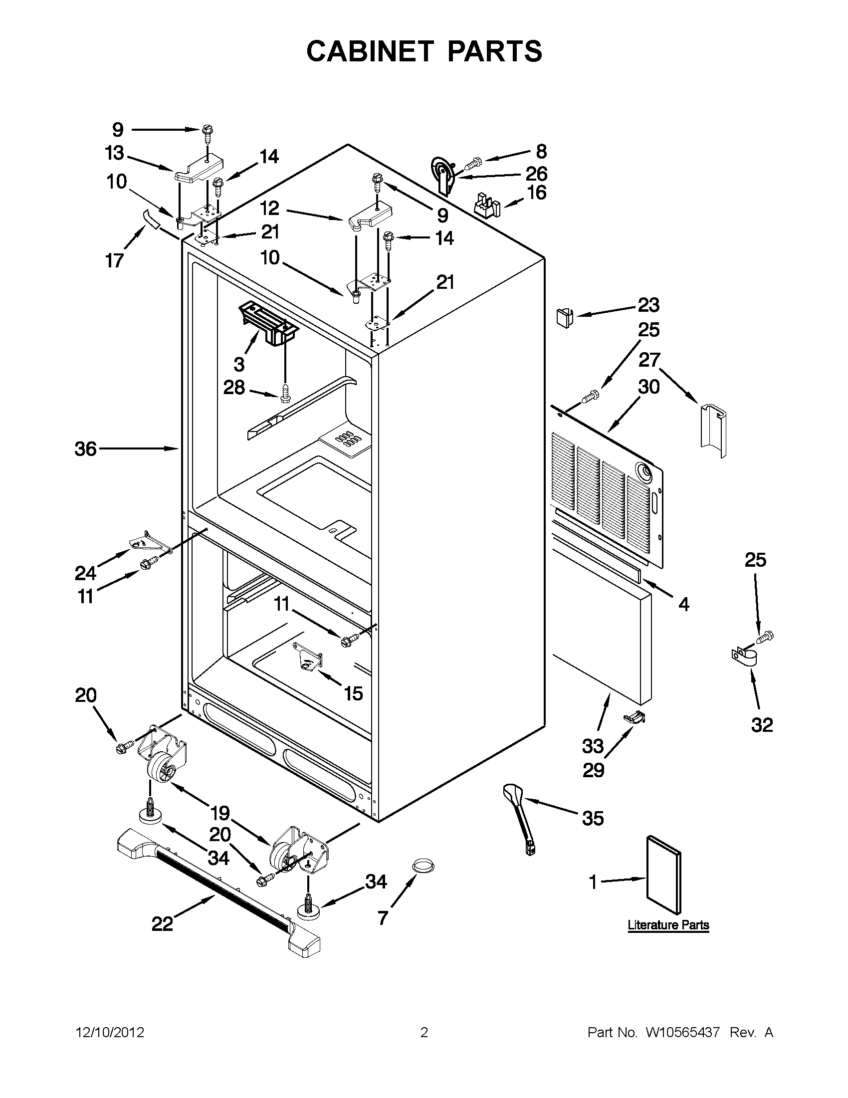 01 - CABINET PARTS