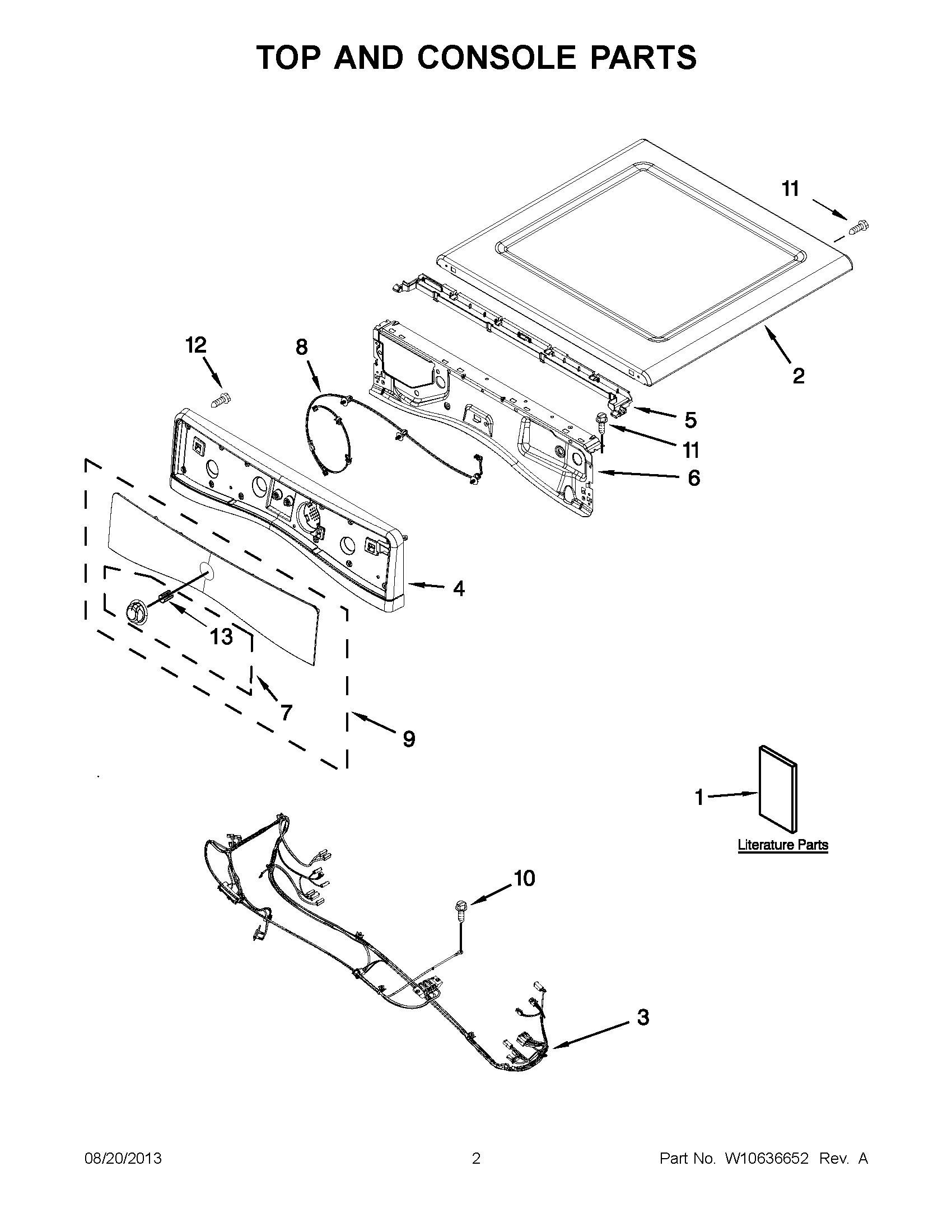 02 - TOP AND CONSOLE PARTS