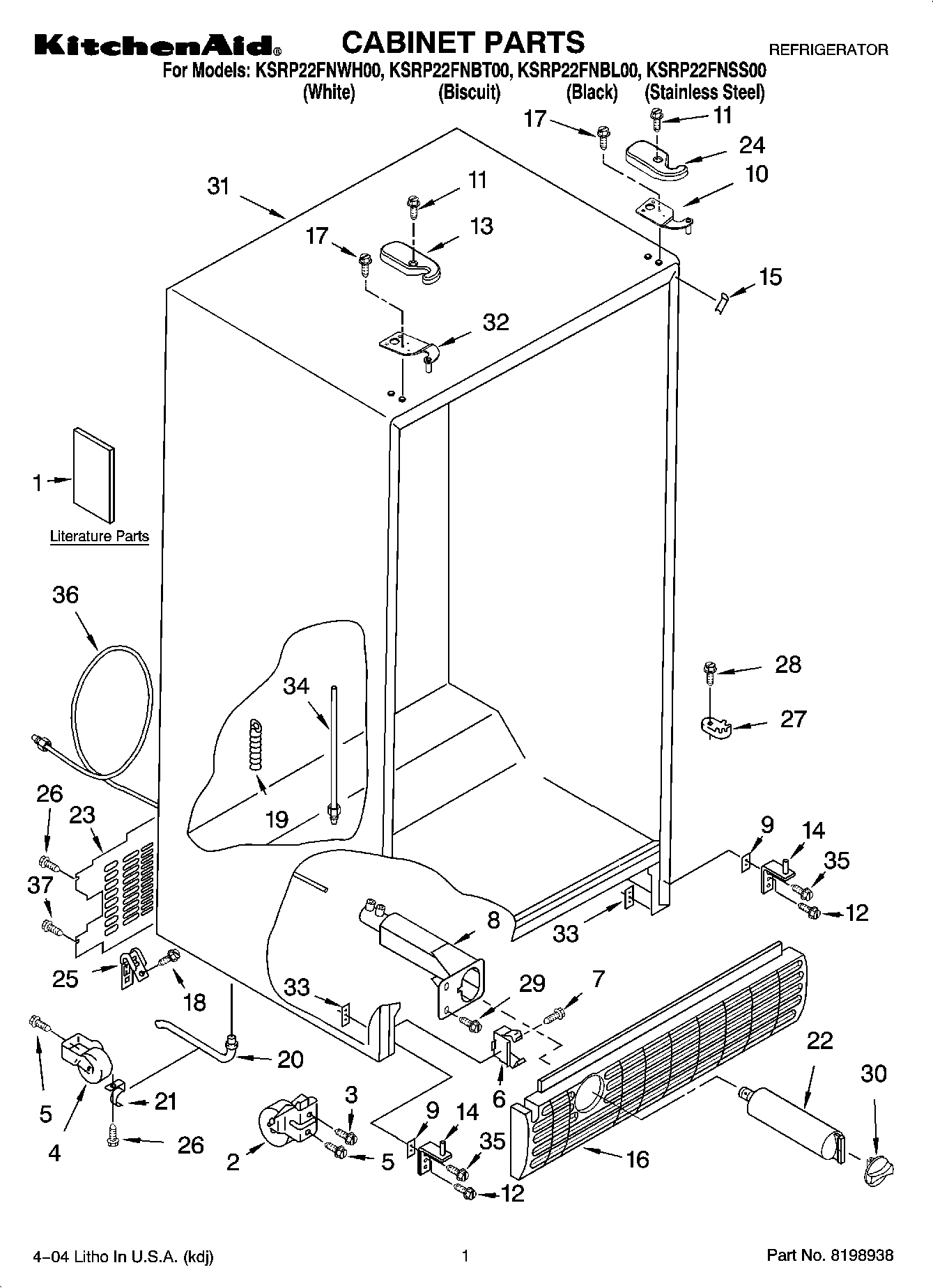01 - CABINET PARTS