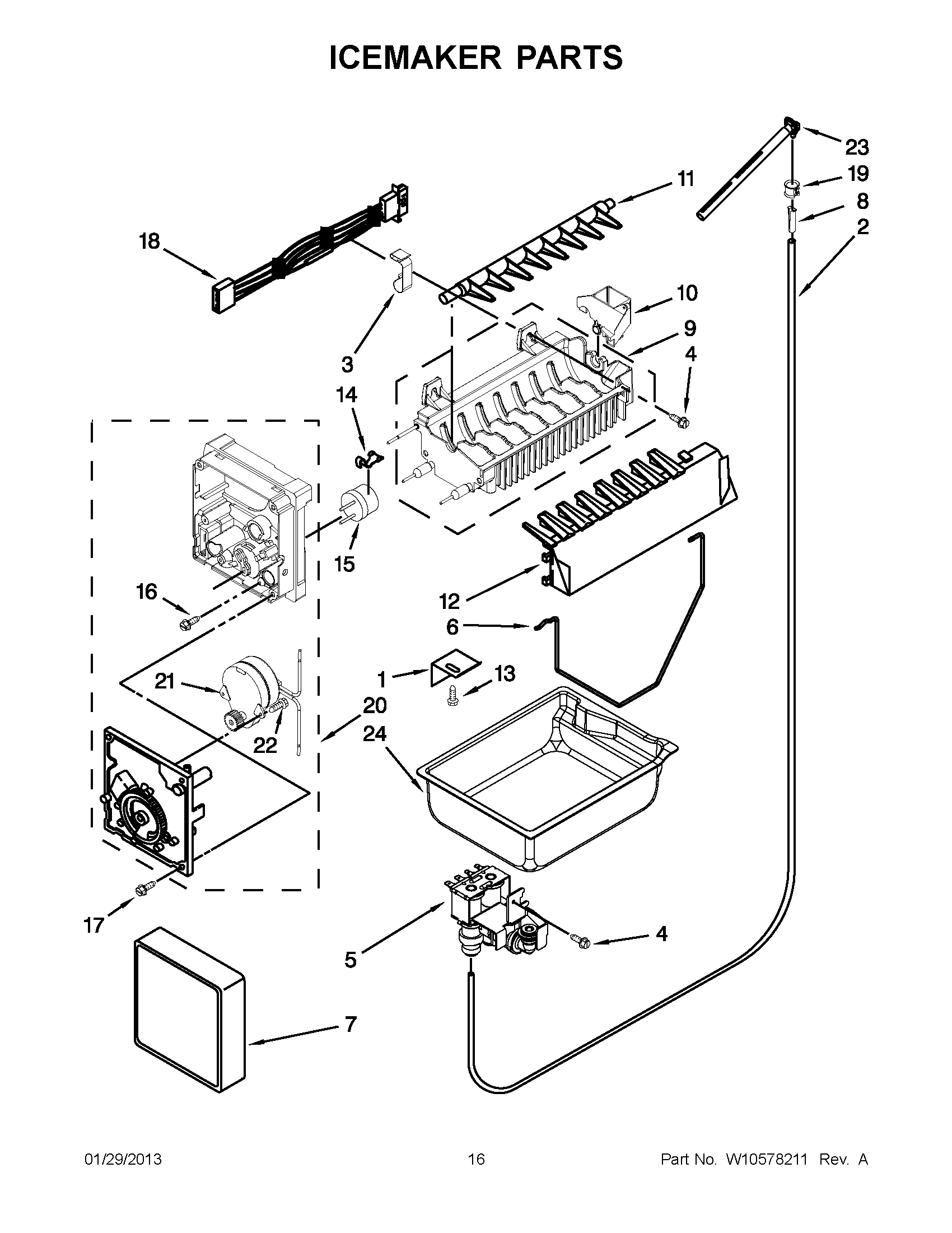08 - ICEMAKER PARTS