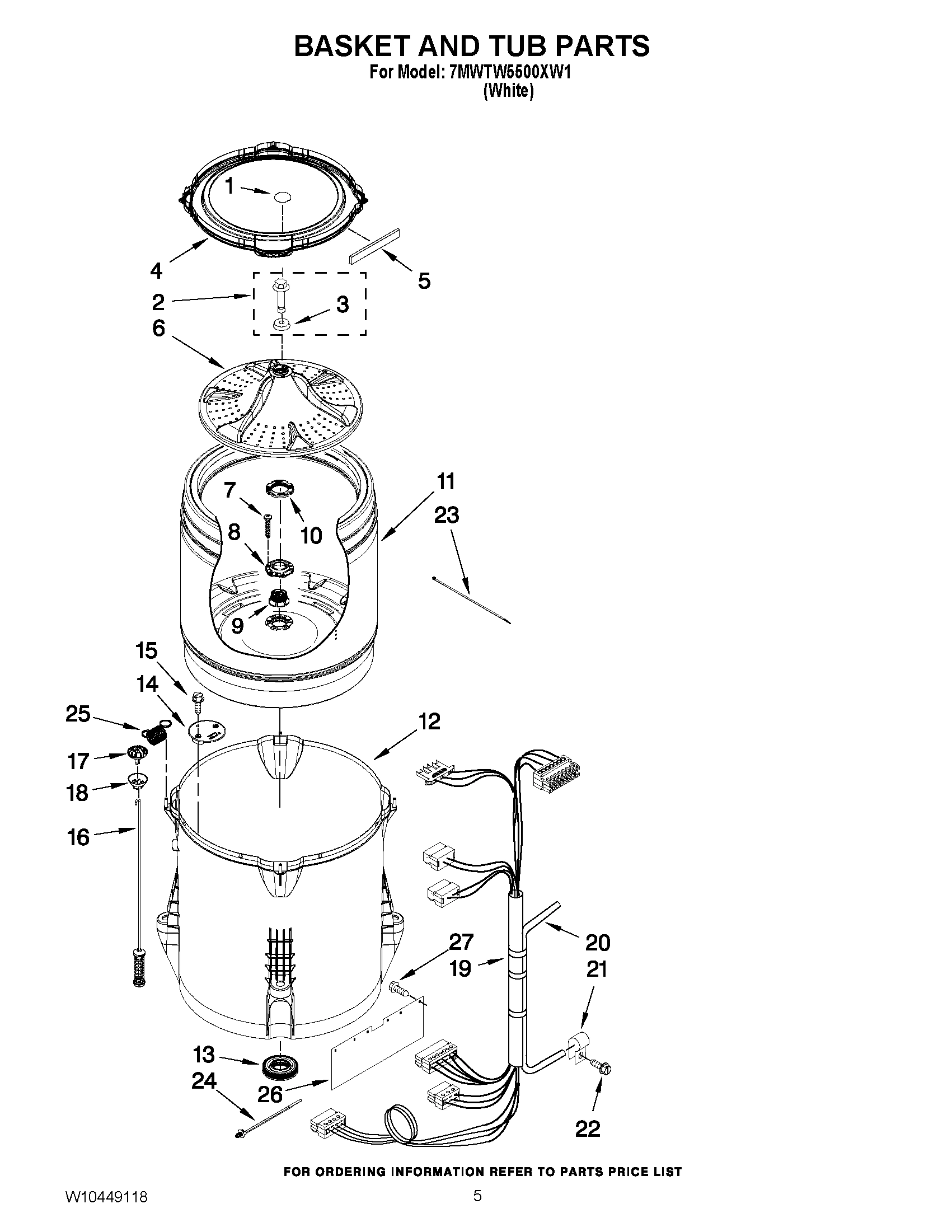 03 - BASKET AND TUB PARTS