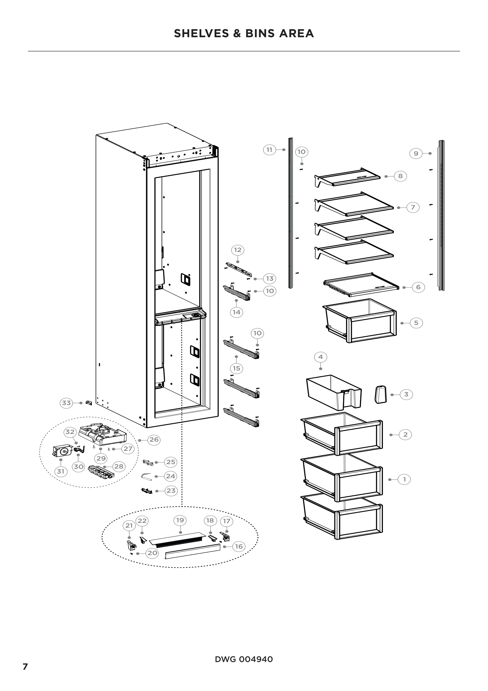SHELVES & BINS AREA