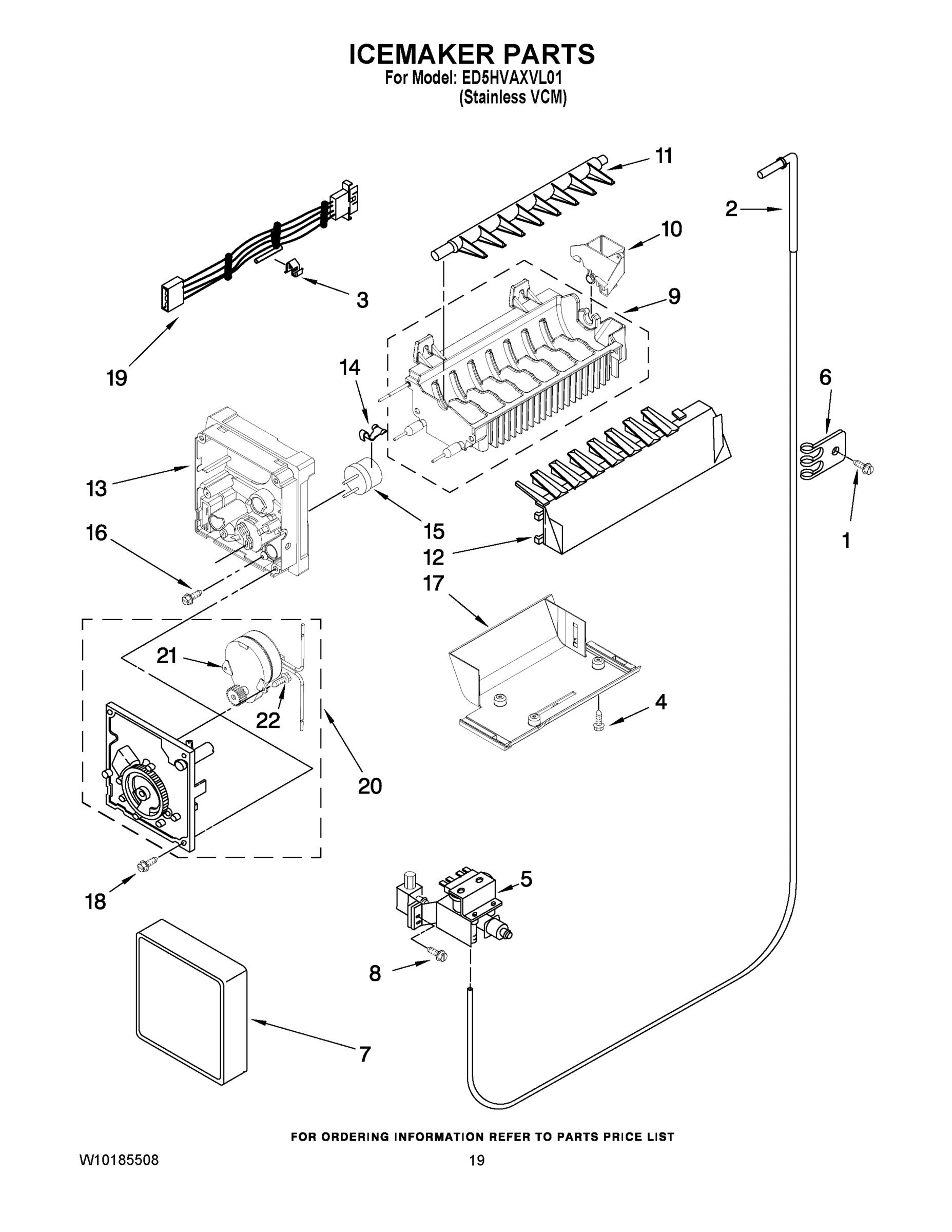 12 - ICEMAKER PARTS
