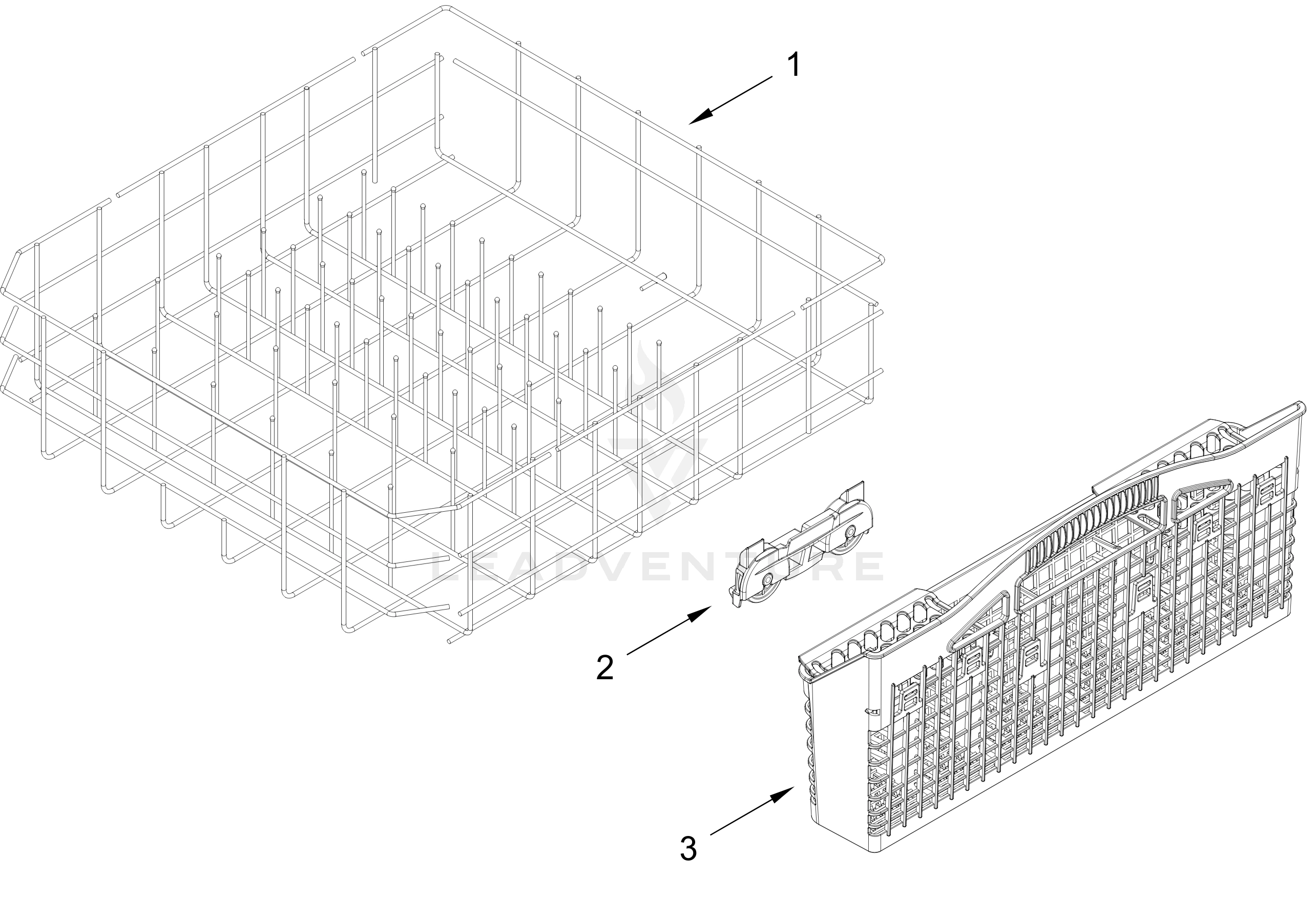 LOWER RACK PARTS