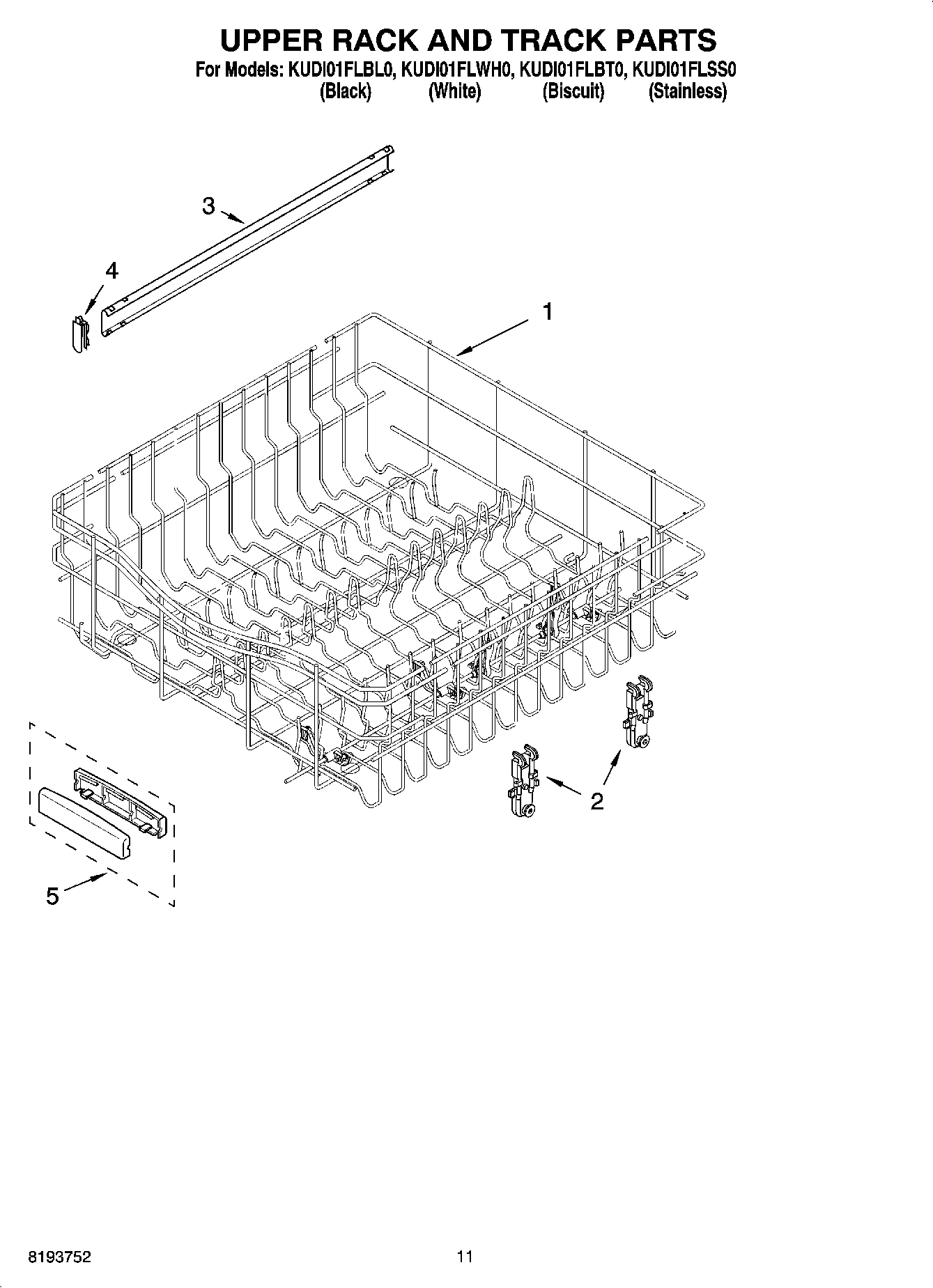 09 - UPPER RACK AND TRACK PARTS