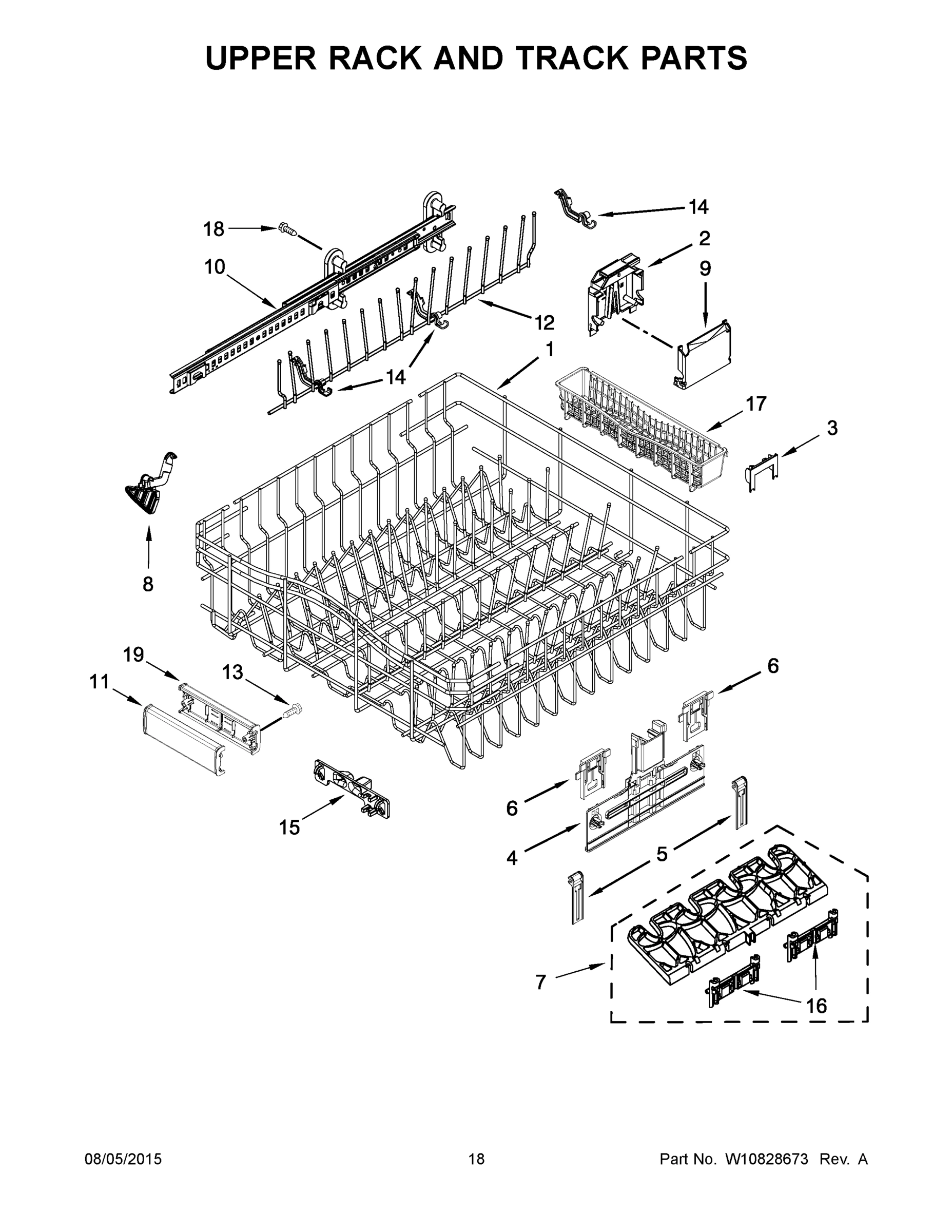 10 - UPPER RACK AND TRACK PARTS