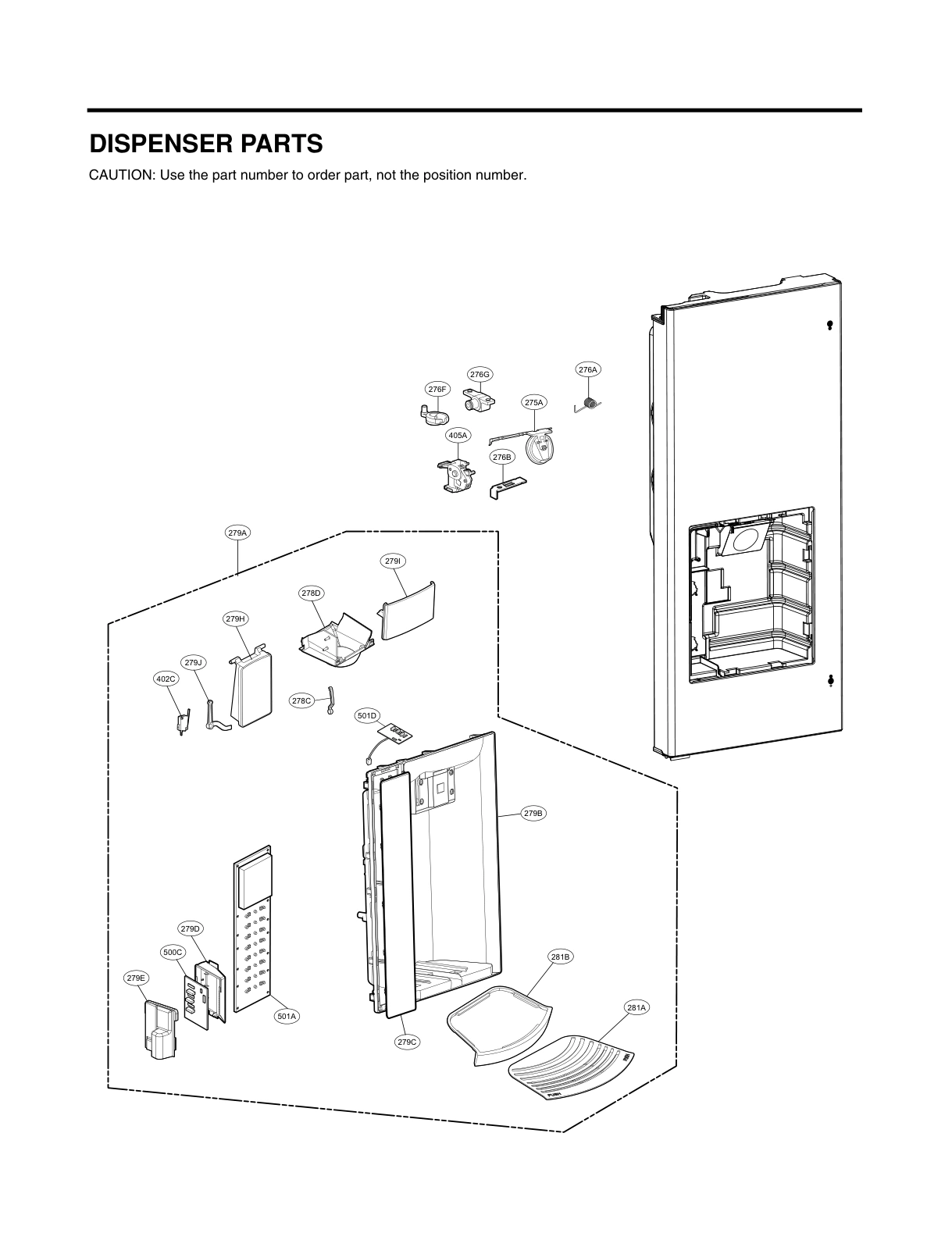 DISPENSER PARTS