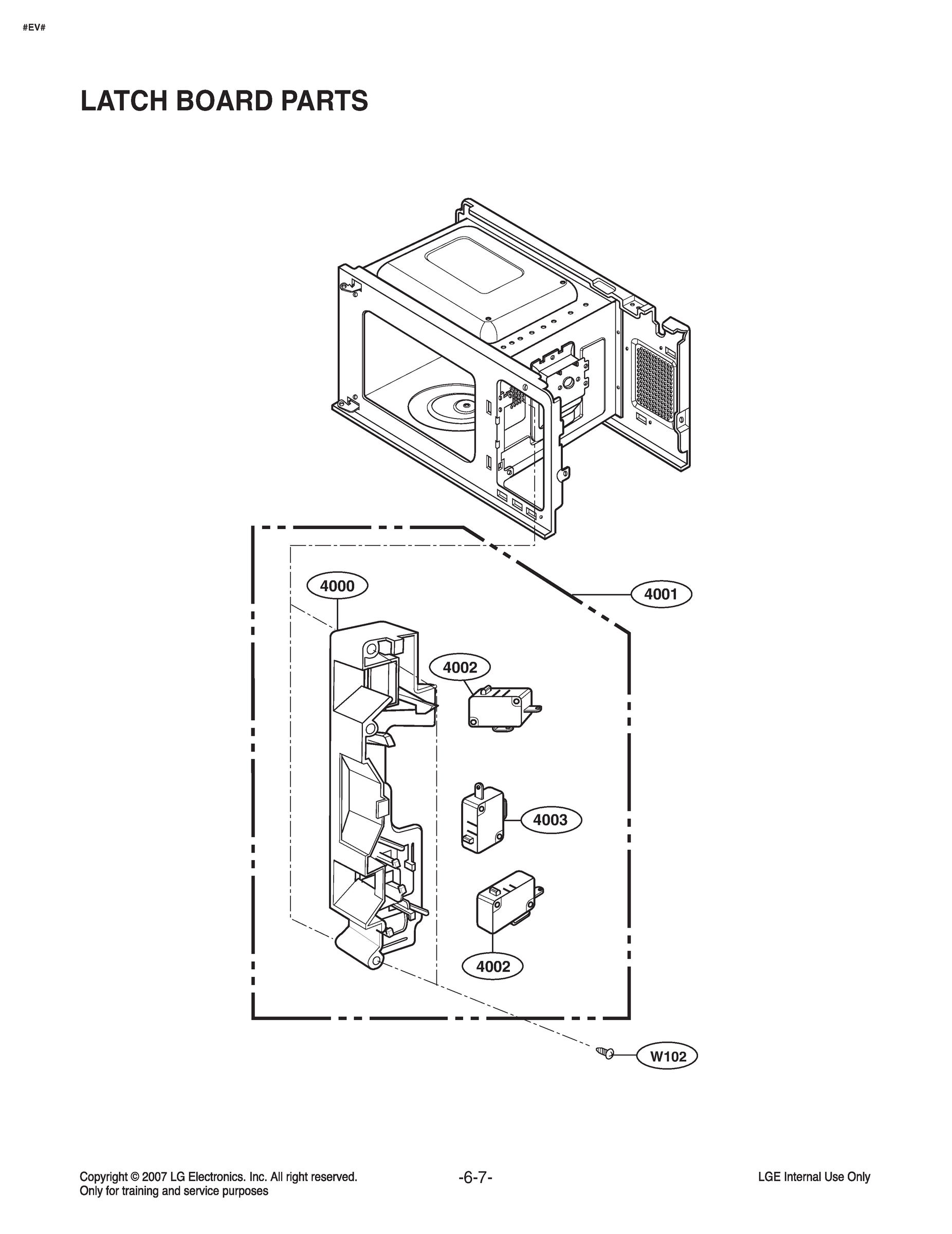 LATCH BOARD PARTS