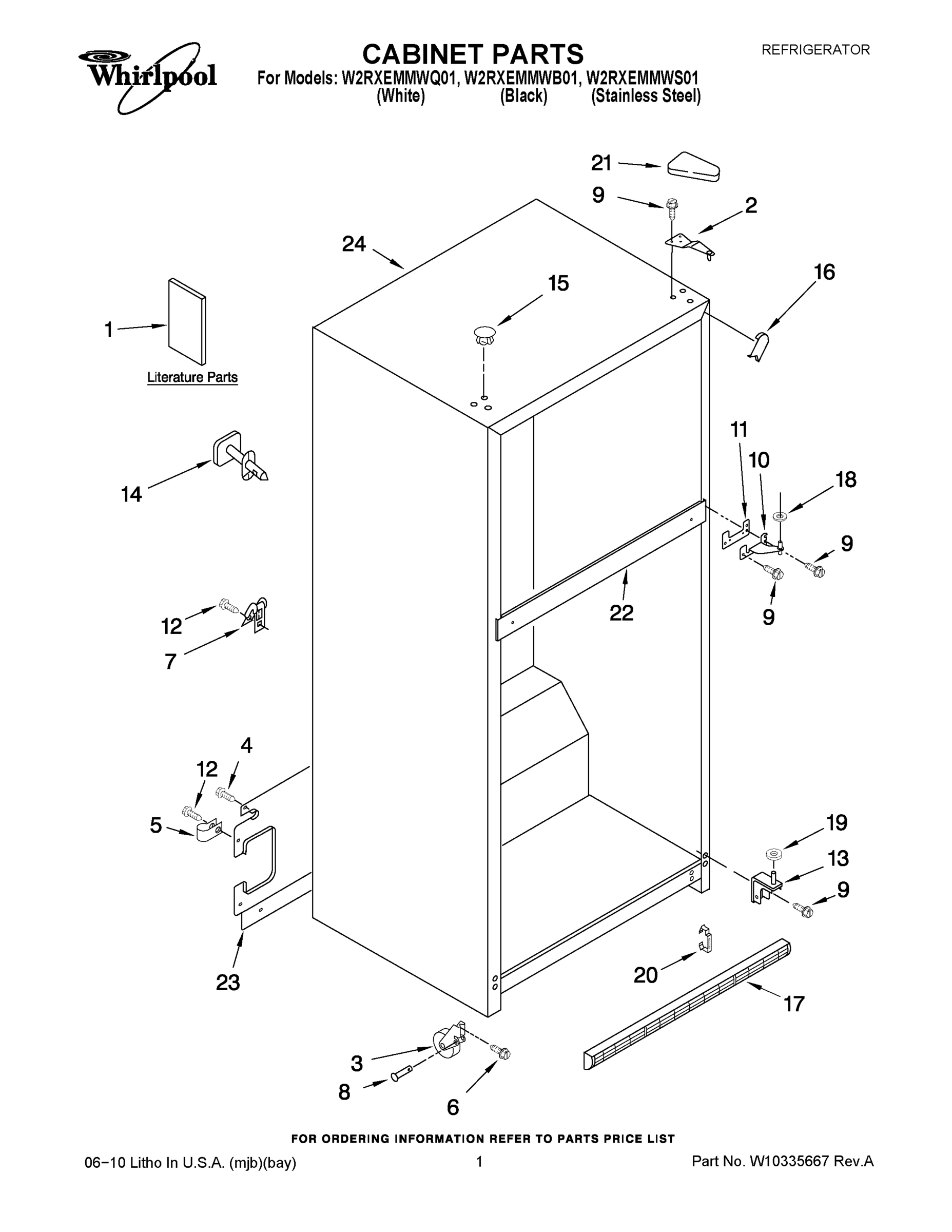 01 - CABINET PARTS
